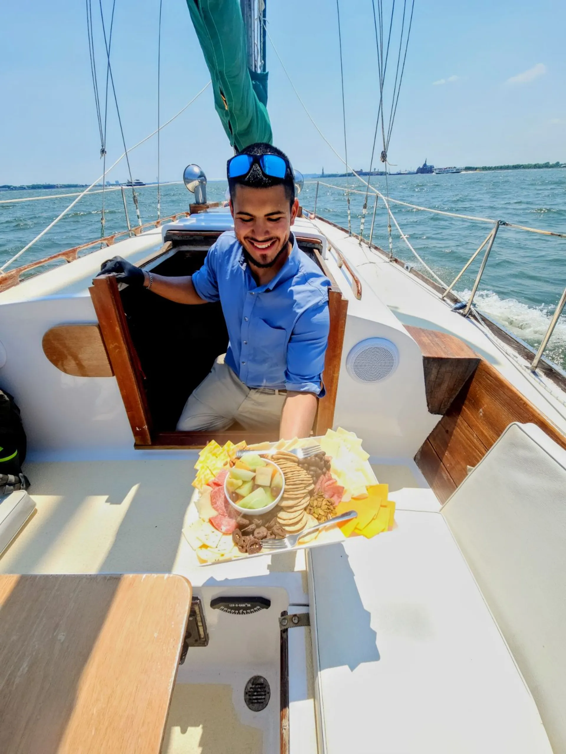 The Only 40ft Hinckley Sailboat in Manhattan,  Chelsea Piers.
