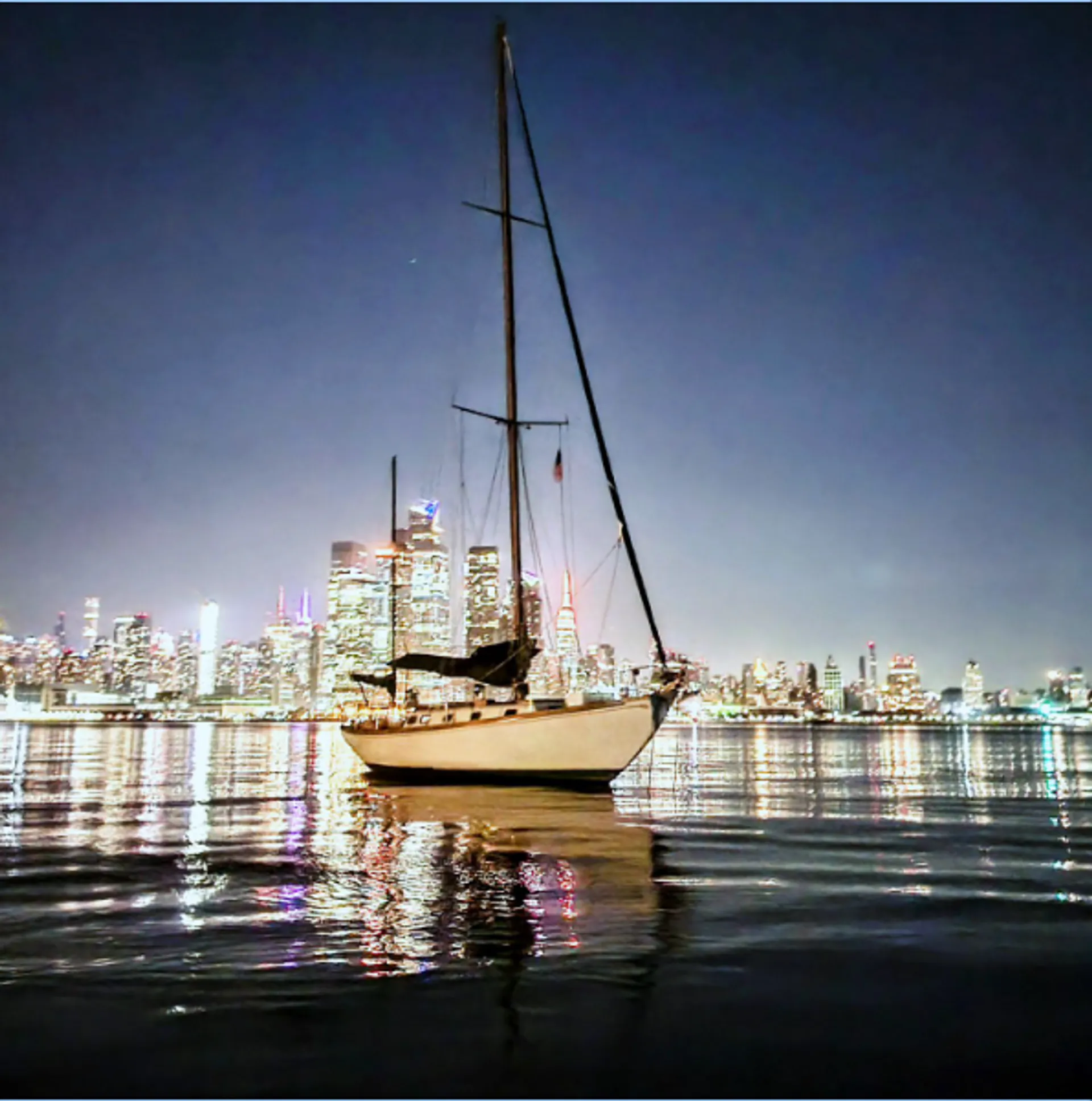 The Only 40ft Hinckley Sailboat in Manhattan,  Chelsea Piers.