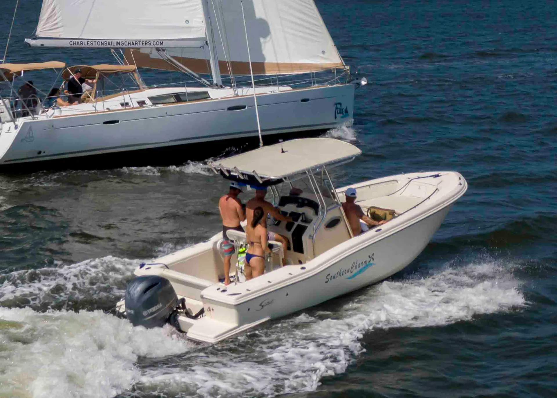 Captained Boat Charter, Cruise, Booze and Beach Excursions