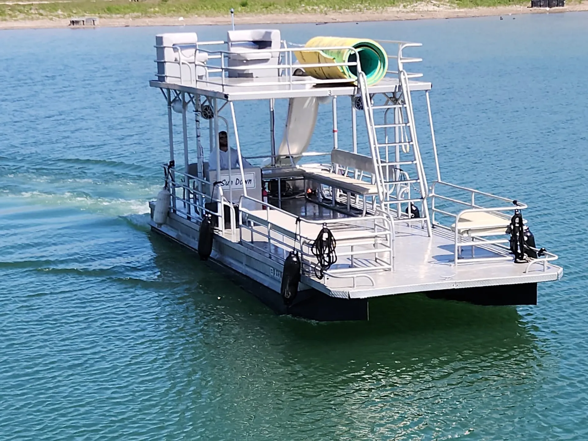 29.5 Solid Craft Double-deck Party Boat with Slide