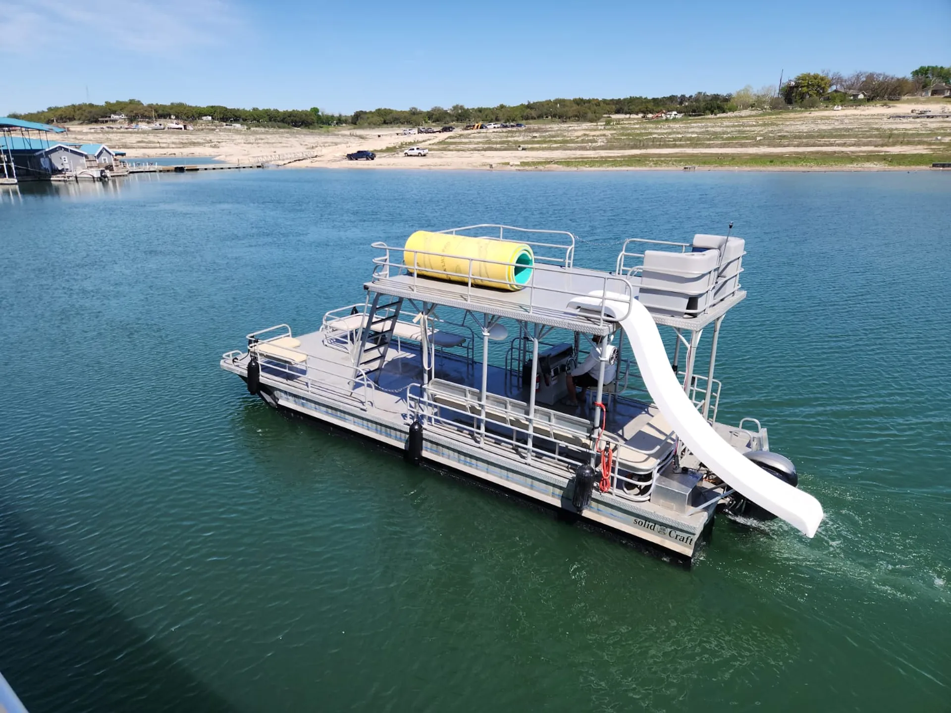 29.5 Solid Craft Double-deck Party Boat with Slide