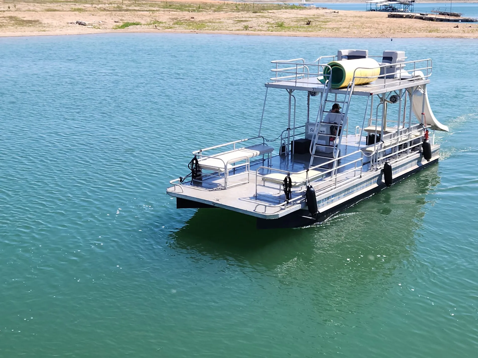 29.5 Solid Craft Double-deck Party Boat with Slide