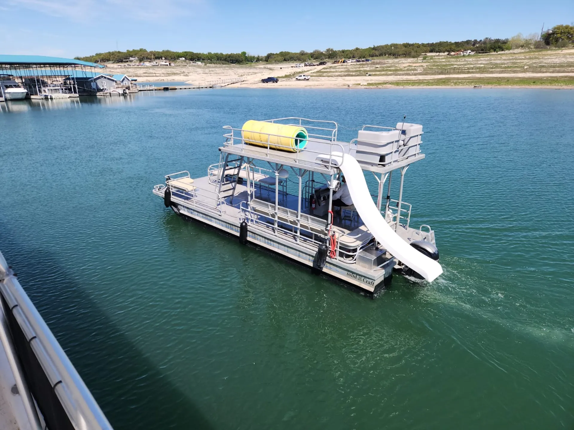 29.5 Solid Craft Double-deck Party Boat with Slide