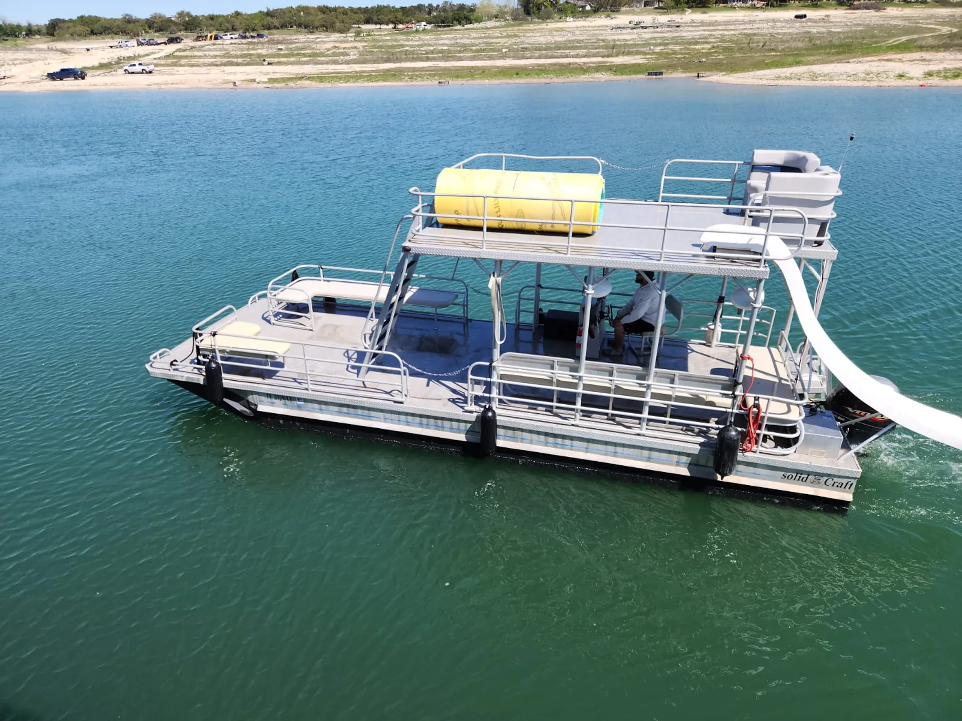 29.5 Solid Craft Double-deck Party Boat with Slide