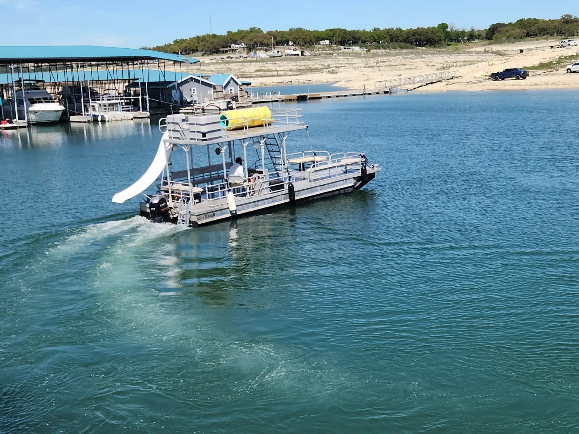 29.5 Solid Craft Double-deck Party Boat with Slide