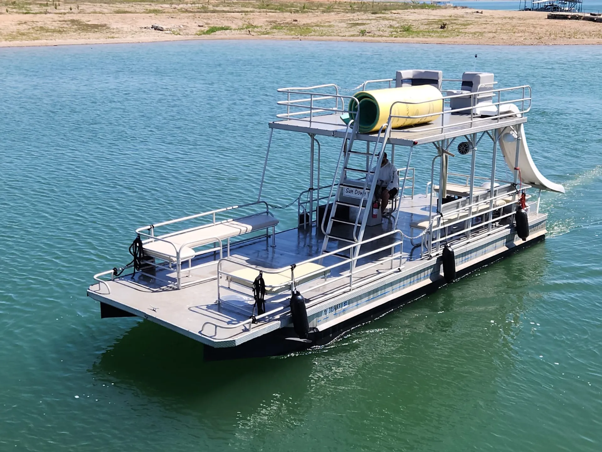 29.5 Solid Craft Double-deck Party Boat with Slide