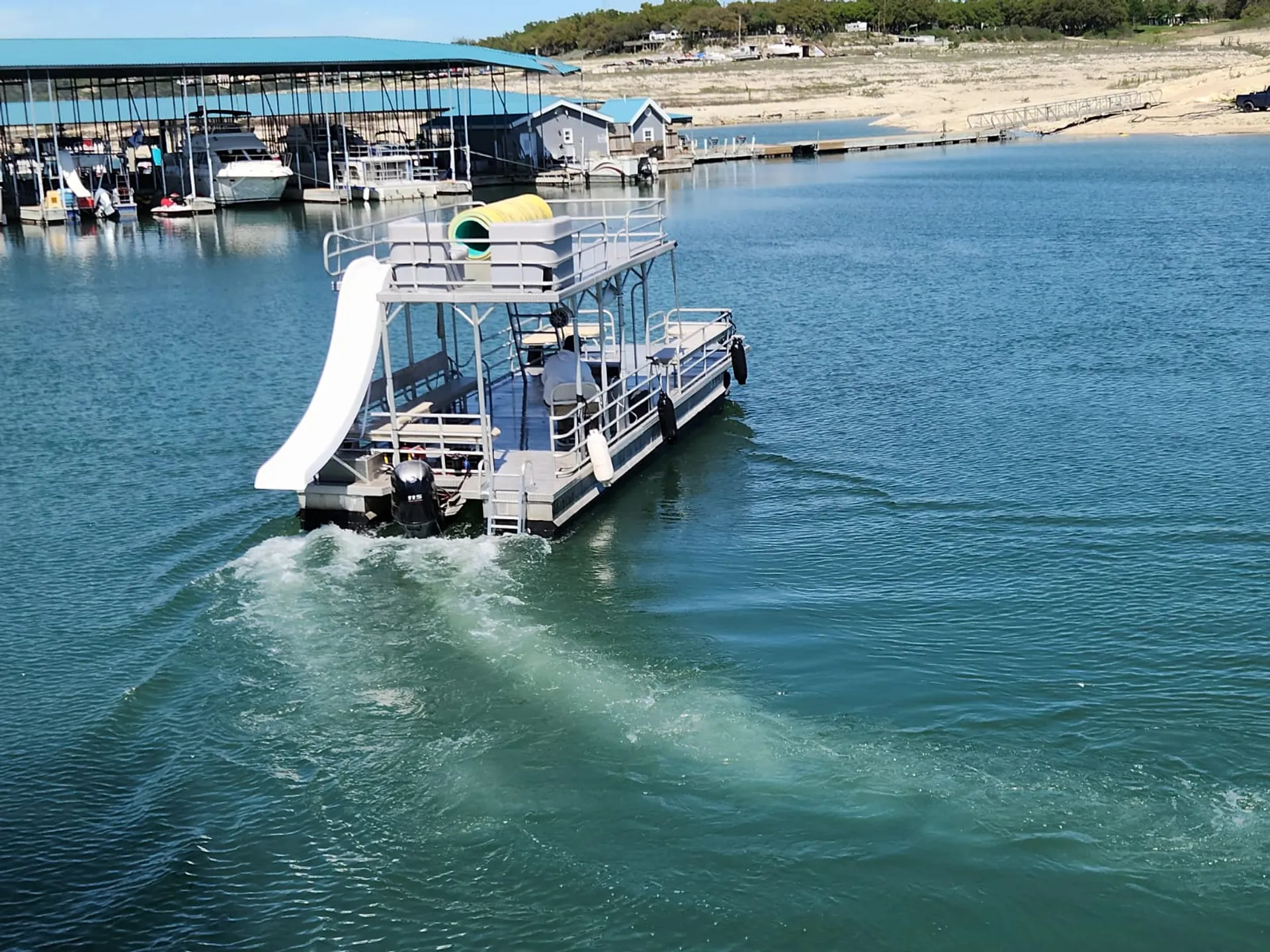 29.5 Solid Craft Double-deck Party Boat with Slide