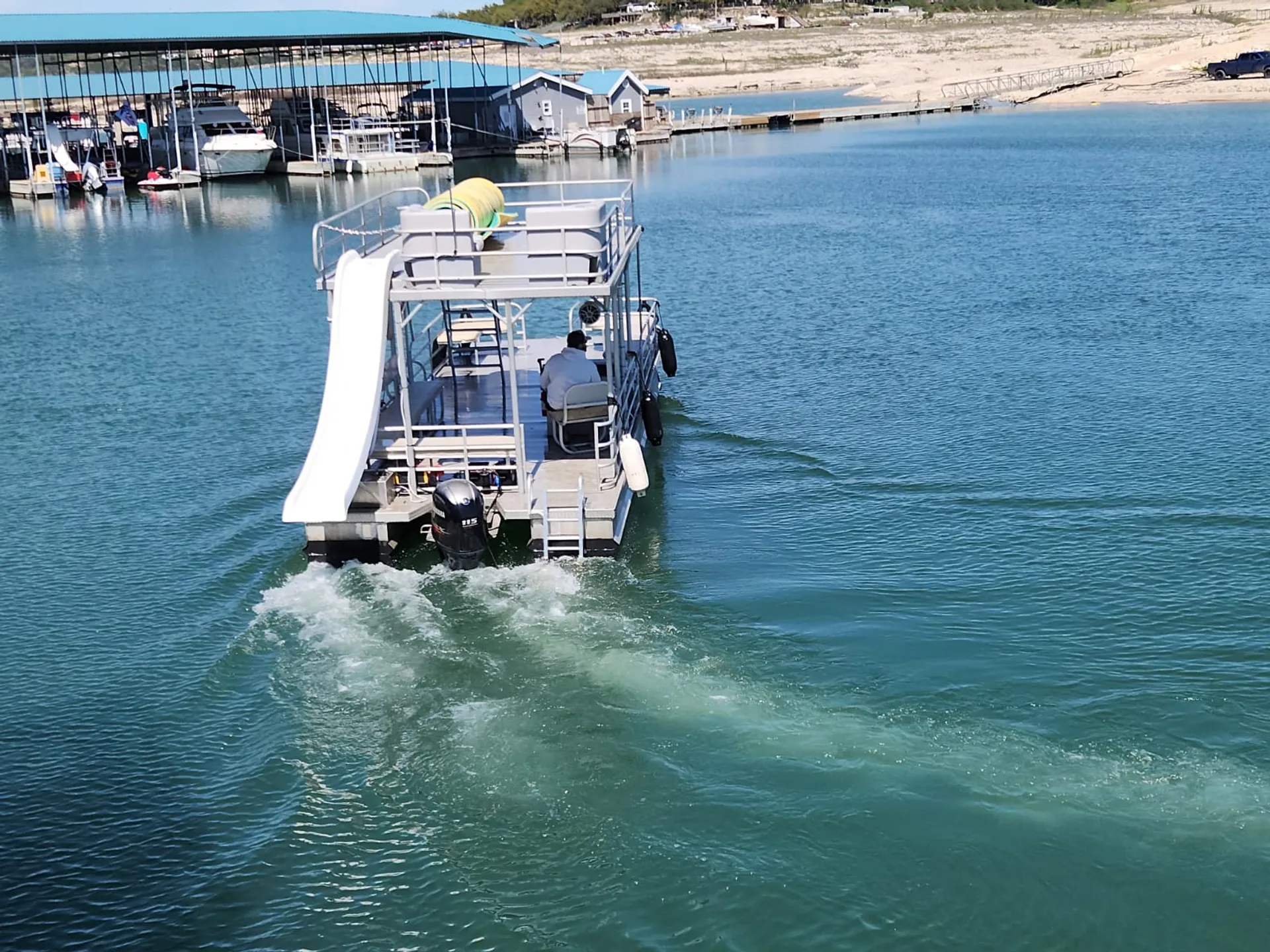 29.5 Solid Craft Double-deck Party Boat with Slide