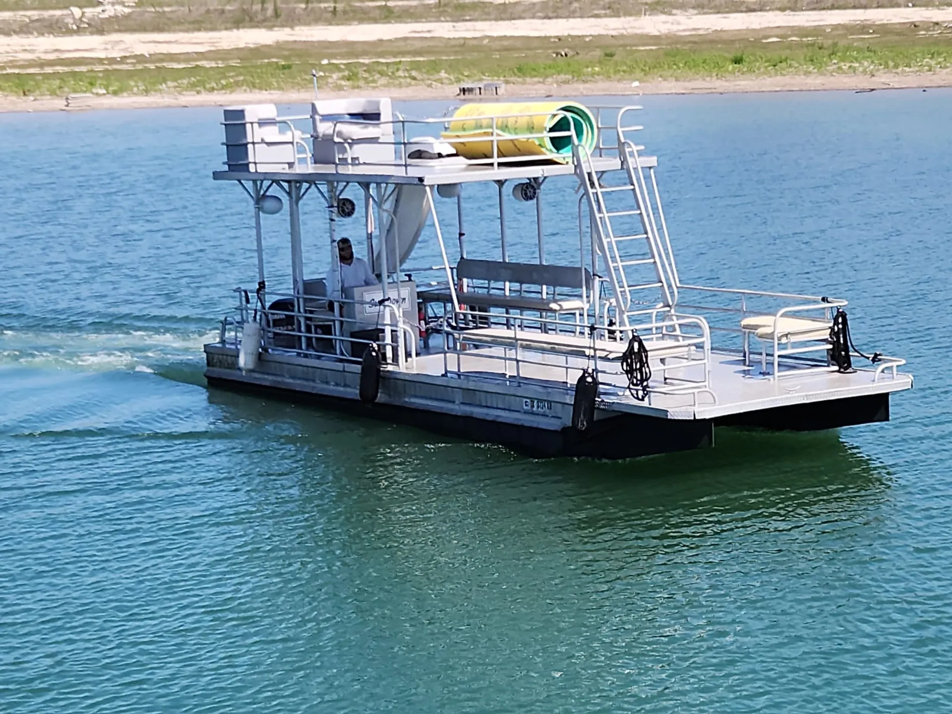 29.5 Solid Craft Double-deck Party Boat with Slide