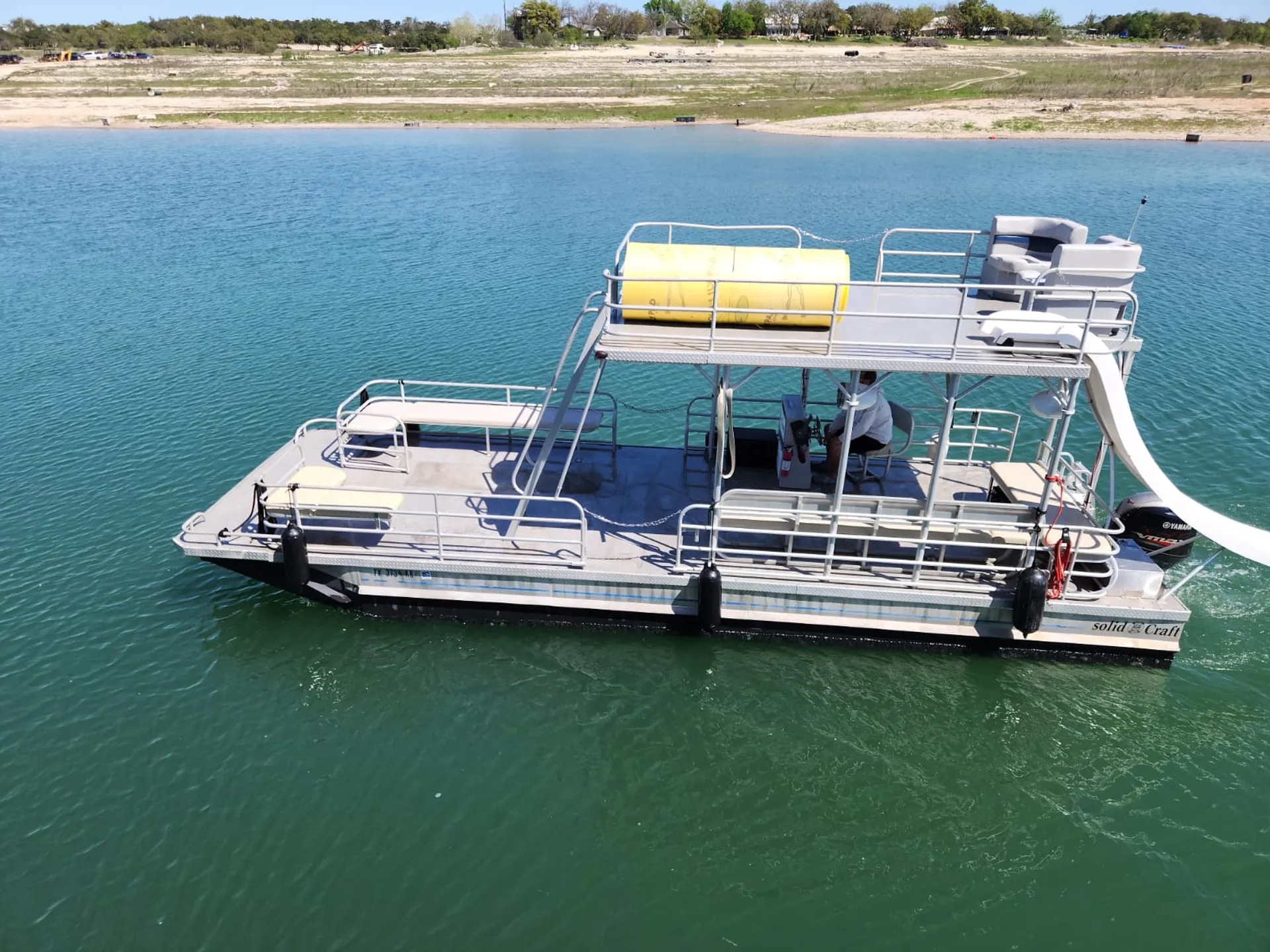 29.5 Solid Craft Double-deck Party Boat with Slide