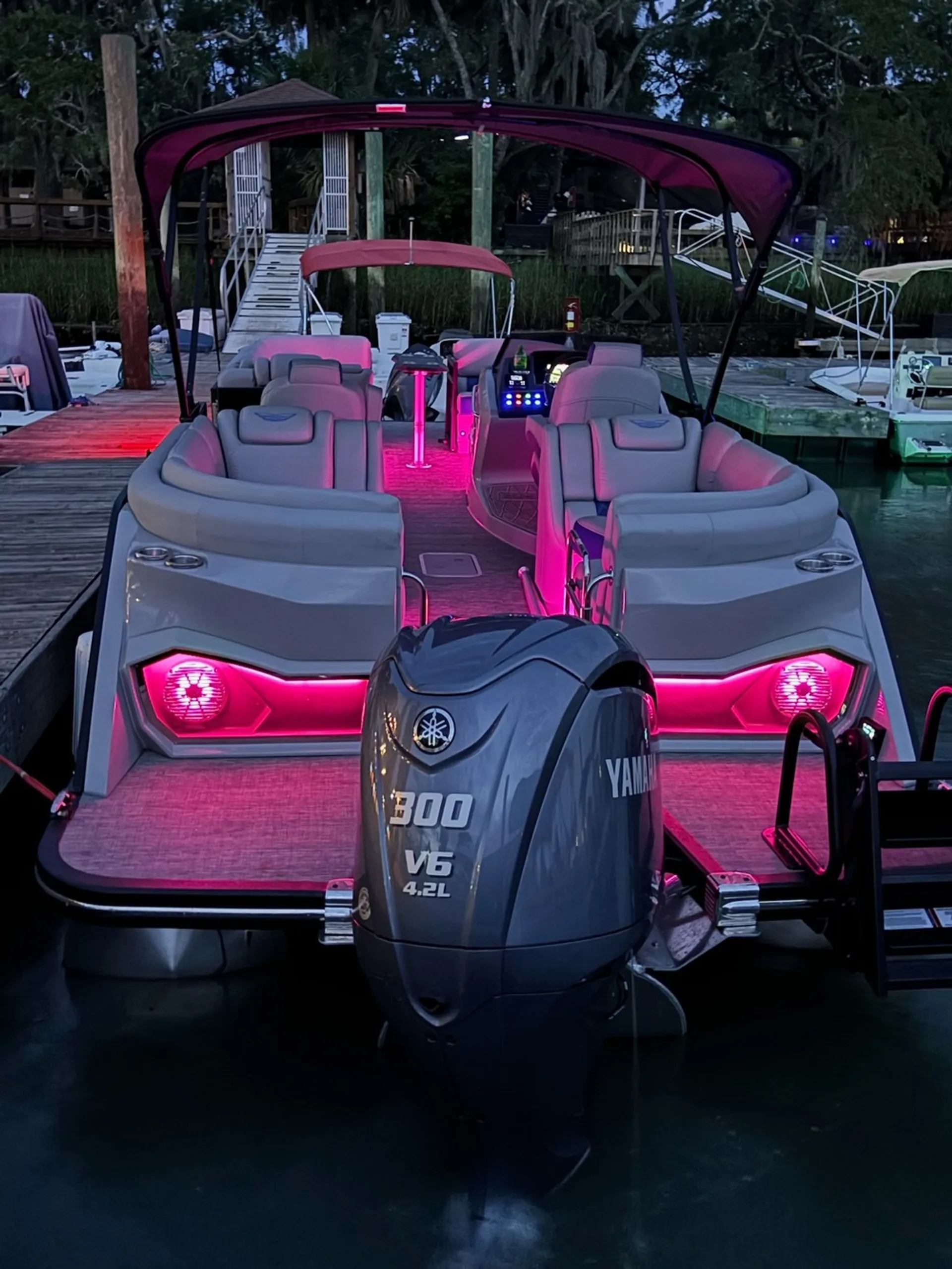 25-Foot VIP Pontoon Ultra Luxurious: Largest Luxury Pontoon in HHI 