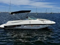 Large Powerboat on Lake Michigan with a Bathroom! 