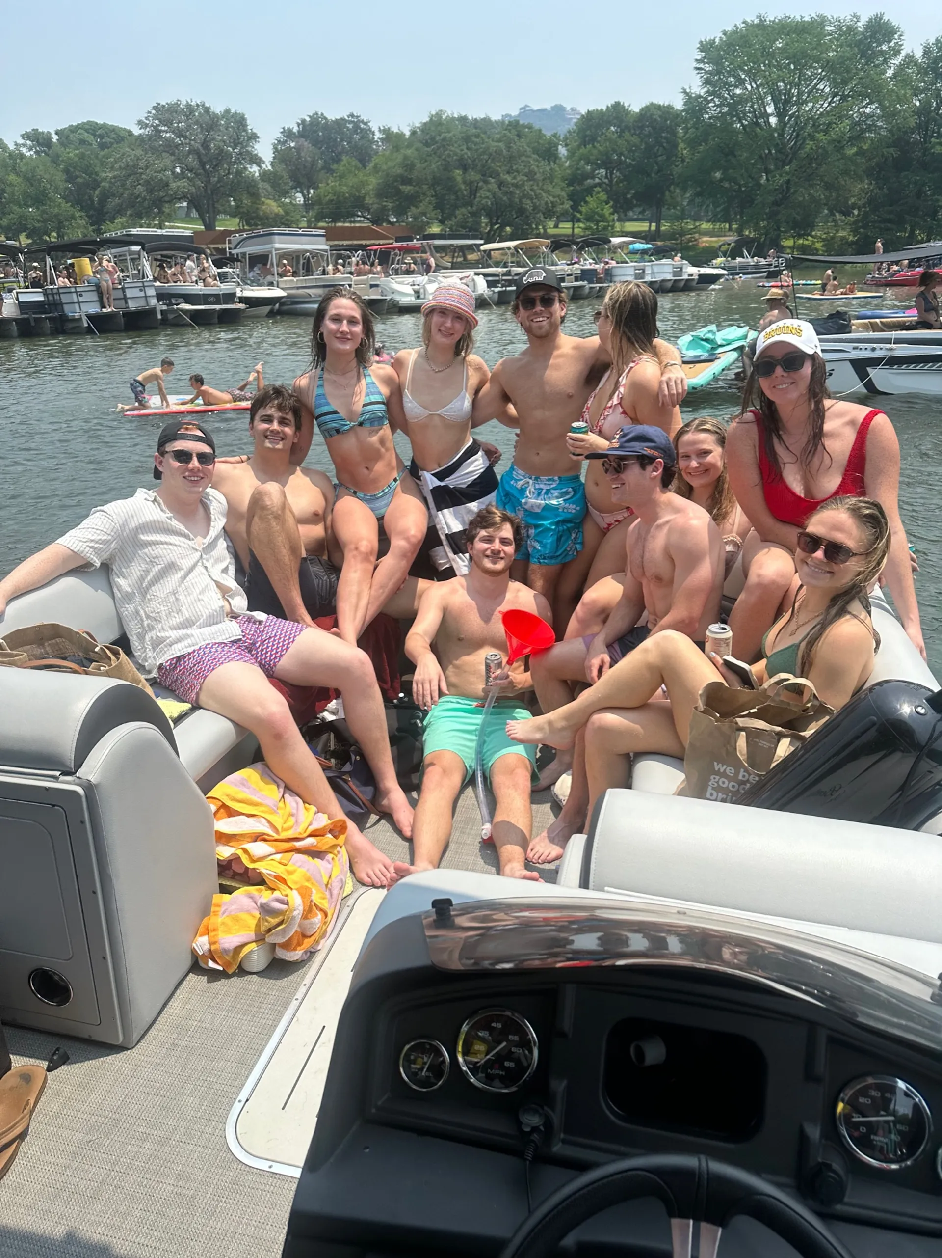 BEST BYOB PARTY BOAT. Free Lily Pad. Captained. On Lake Austin