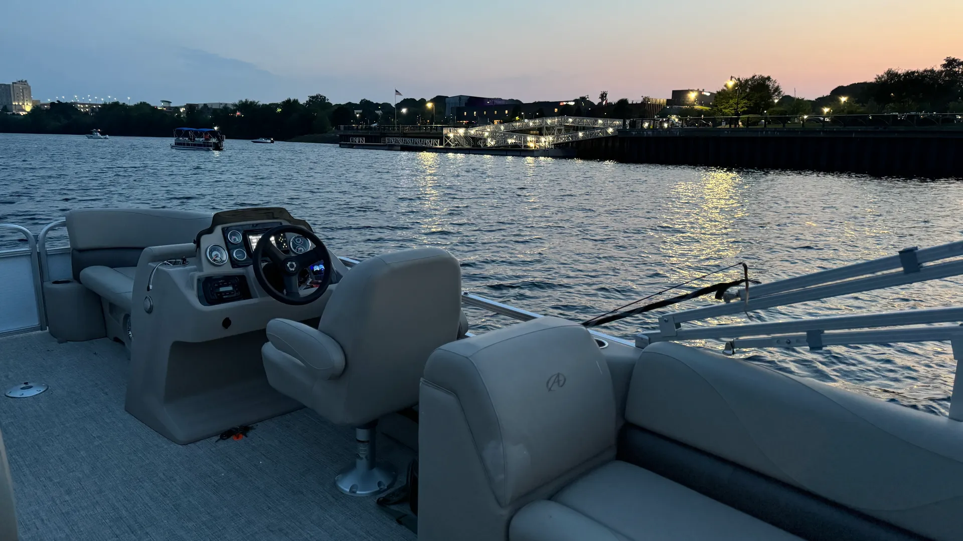 Brewer, Maine Pontoon adventure. Sightseeing, Swimming, Fishing.