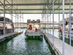 Premier Pontoon With Slide – Lake Travis boat photo
