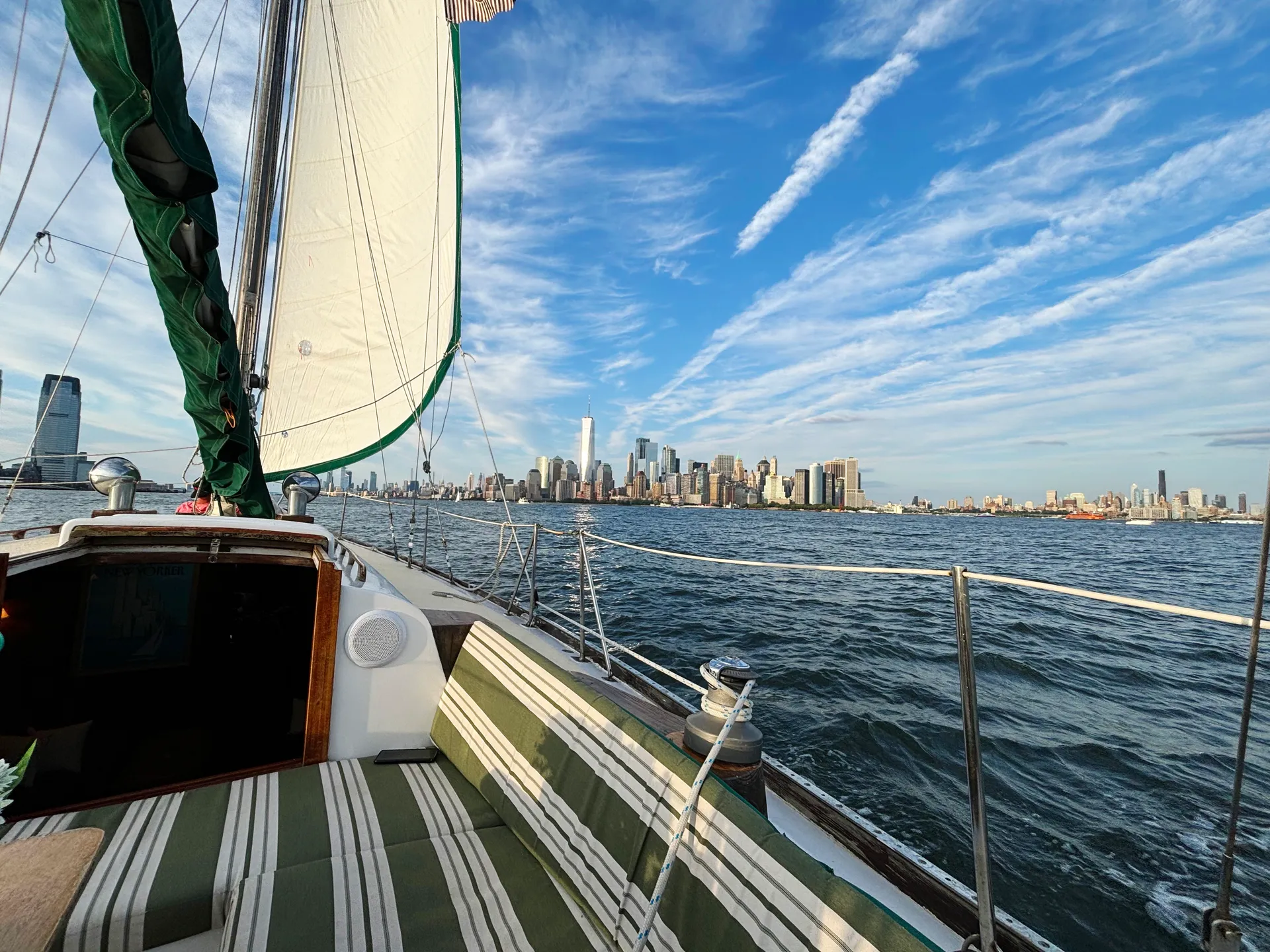 The Only 40ft Hinckley Sailboat in Manhattan,  Chelsea Piers.