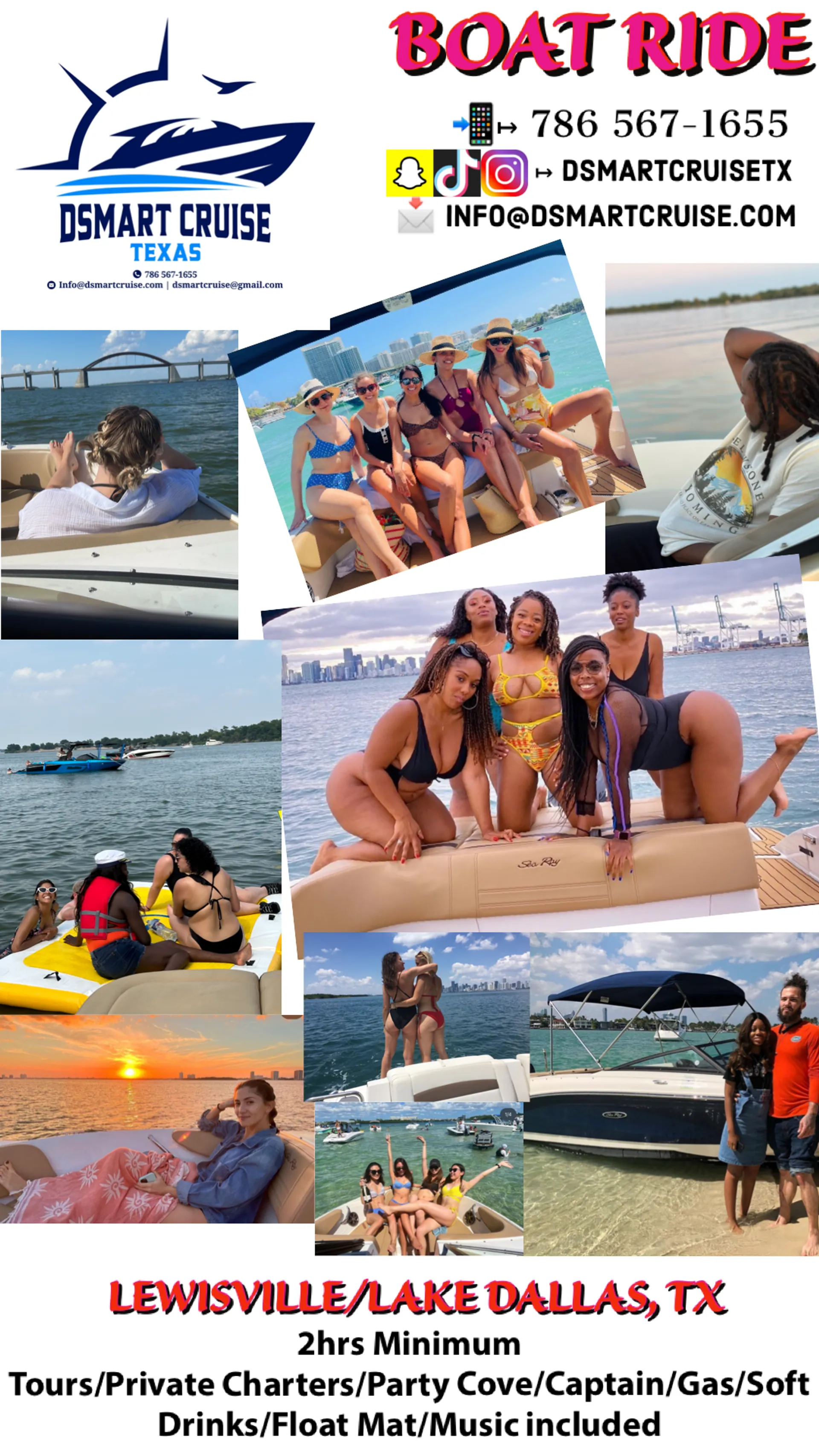 Boat Cruise Lewisville/Lake Dallas - All inclusive Gas & Captain