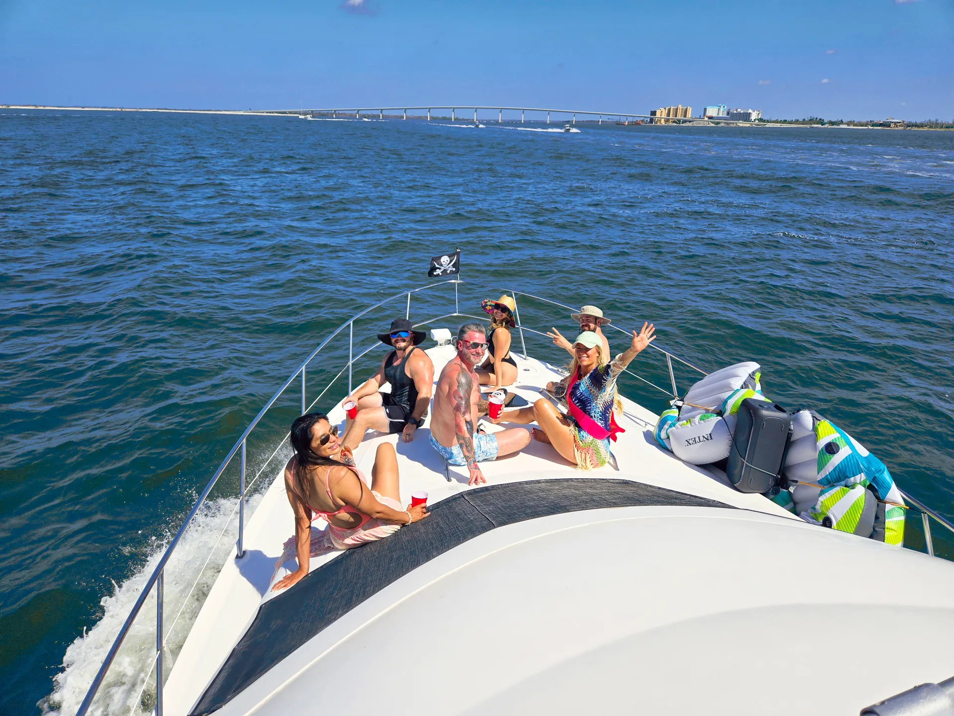 Beautiful Ft Myers Beach Private Charter on 44ft Sea Ray Sedan Bridge