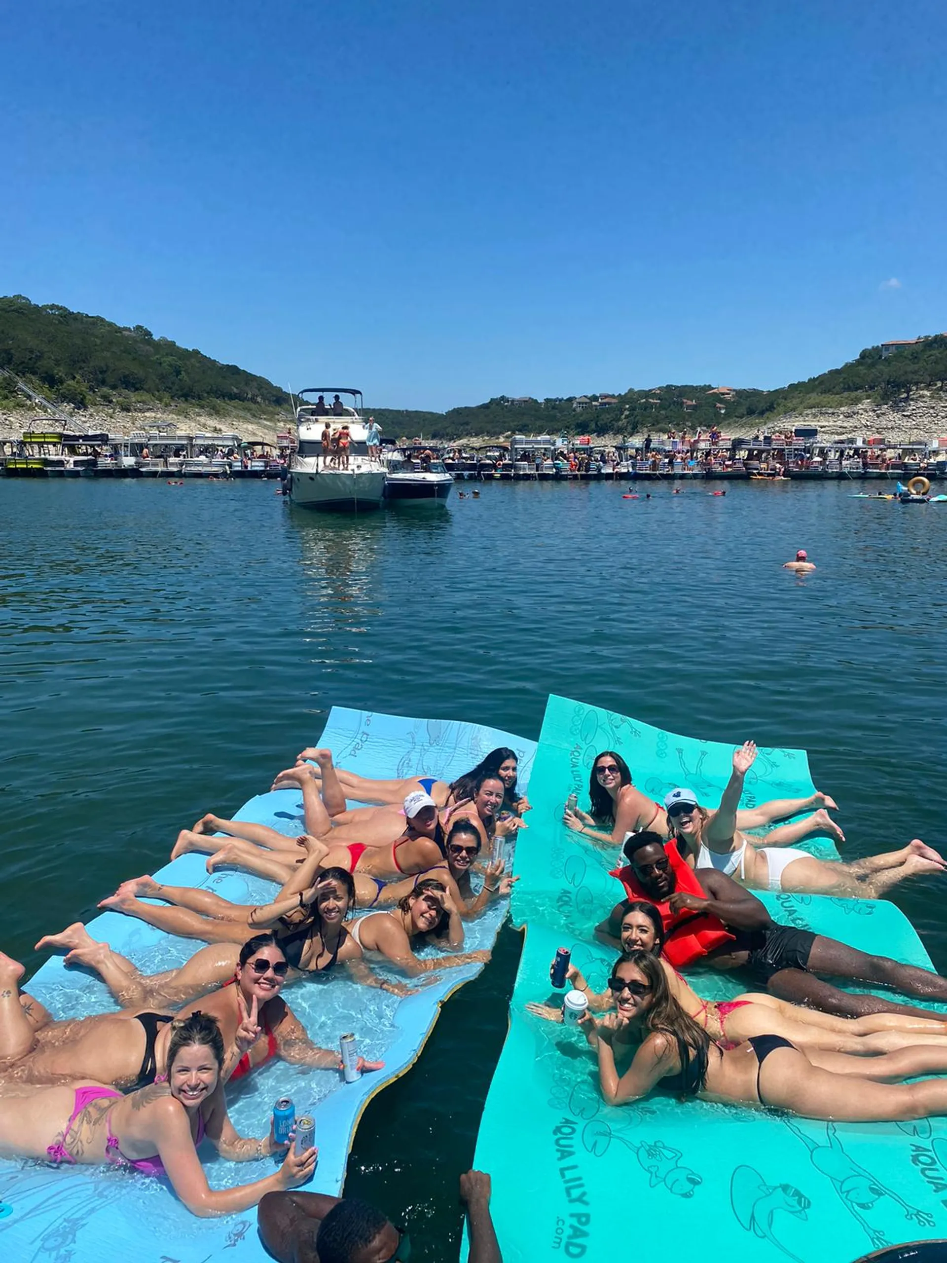 Double Decker Party Boat, Waterslide & Lily Pad!