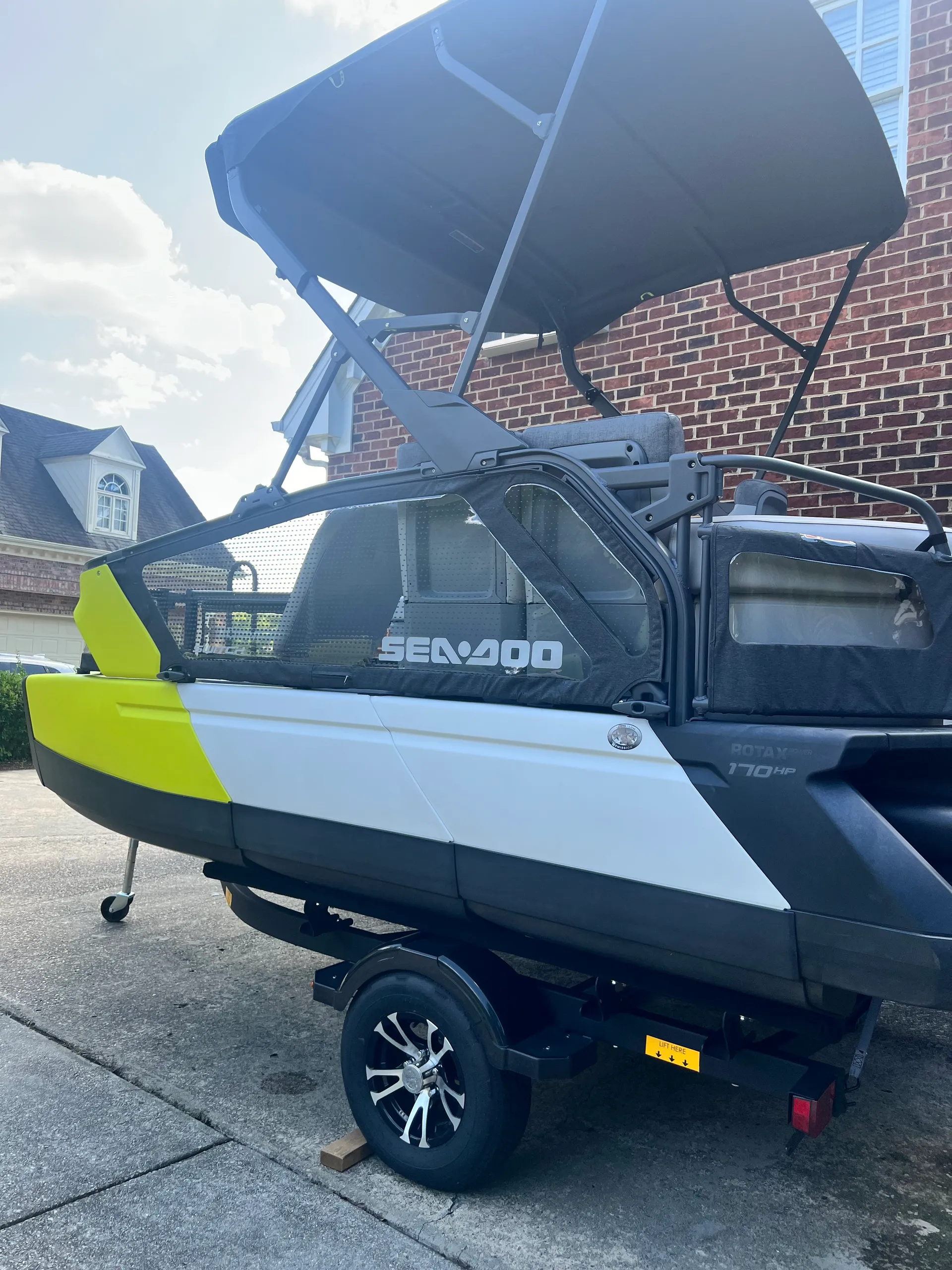 Cruise, Fish or explore on this New 12' SEA-DOO SWITCH Pontoon!