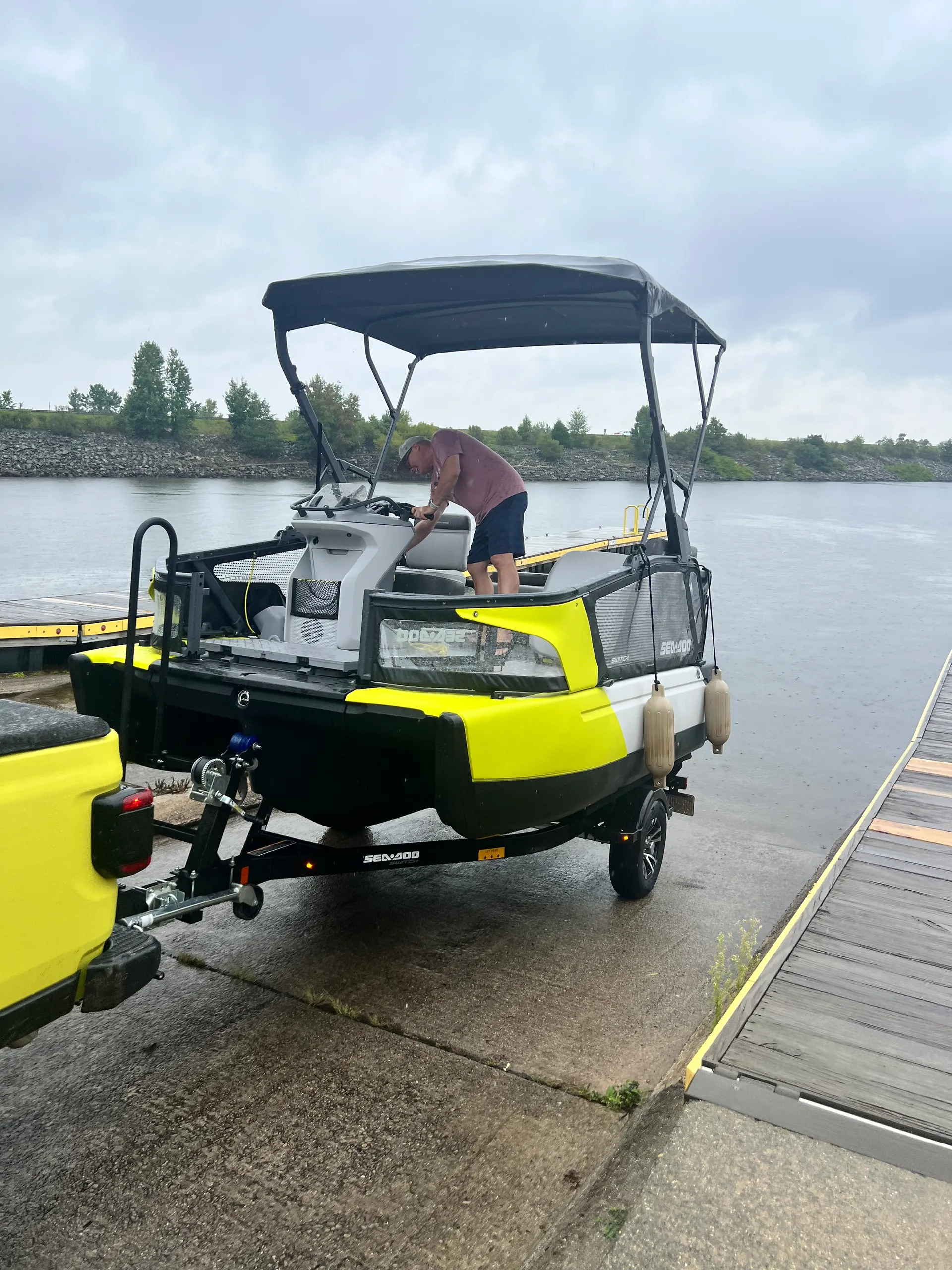 Cruise, Fish or explore on this New 12' SEA-DOO SWITCH Pontoon!