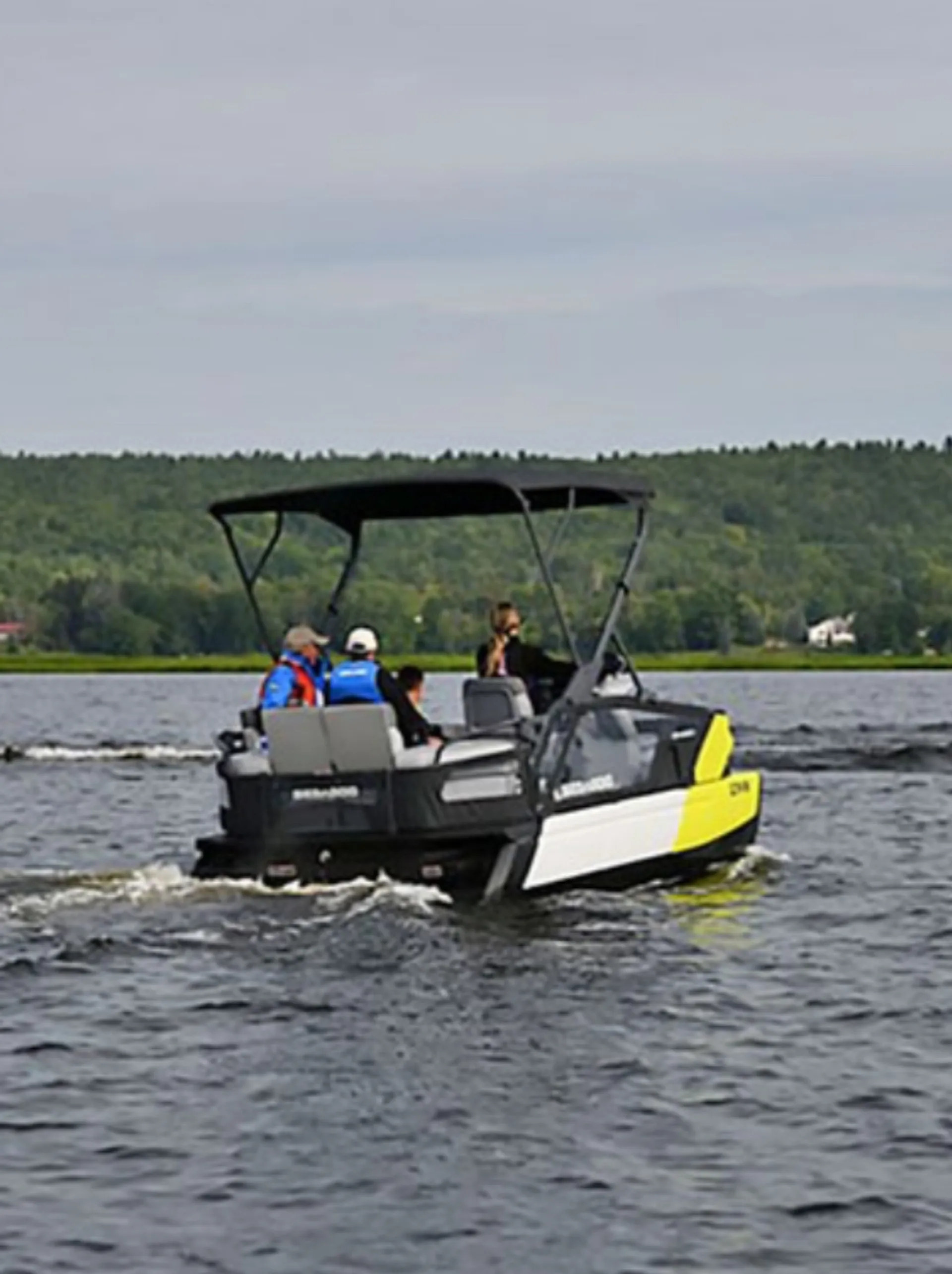 Cruise, Fish or explore on this New 12' SEA-DOO SWITCH Pontoon!