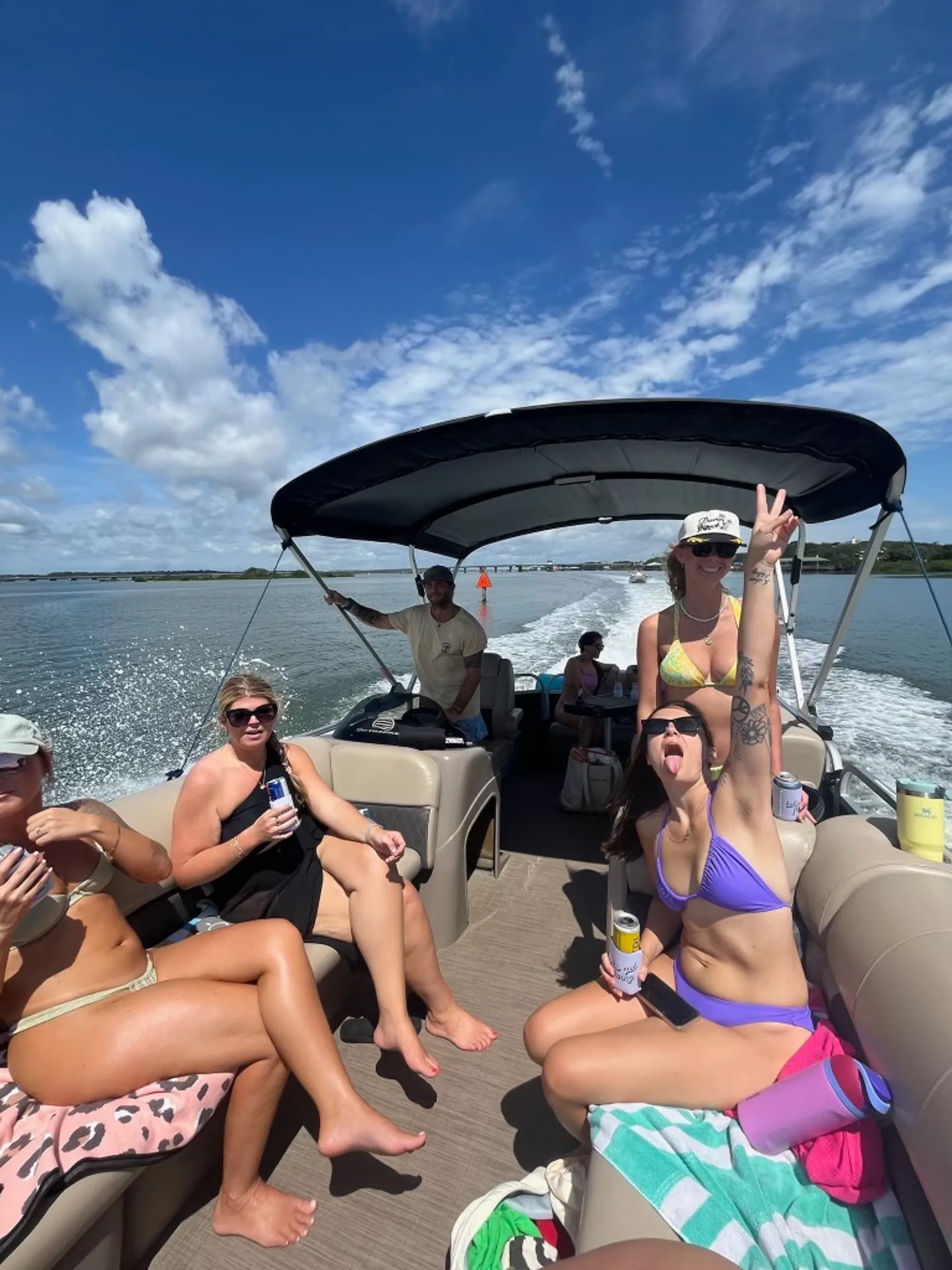 Private charter,bachelorette,family,bachelor,friends,dolphins, sunsets
