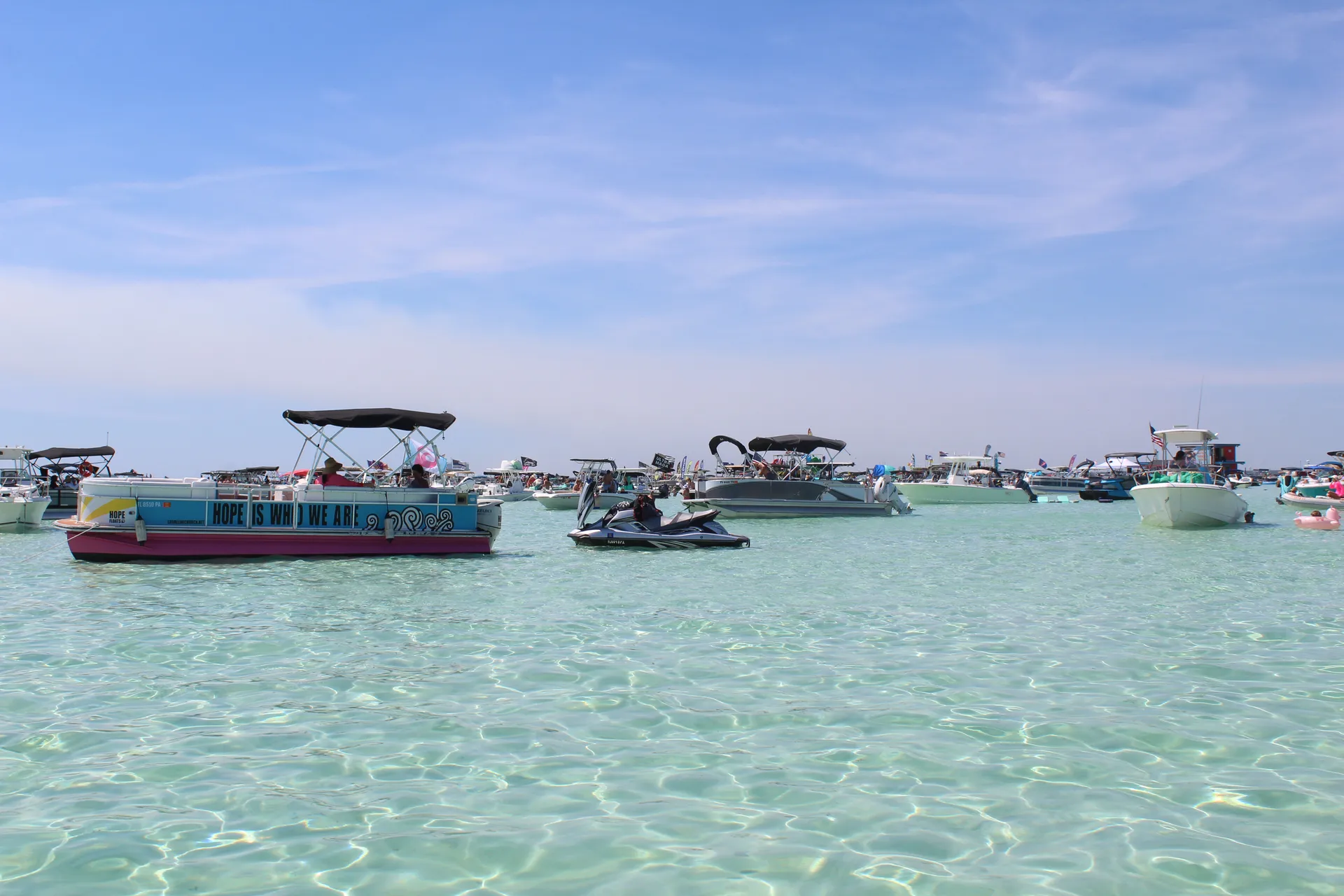 Smooth Sailin' to Crab Island - Pontoon Perfection on Okaloosa Island