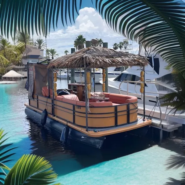 Rent a Blue Aura Marine pontoon in Tarpon Springs, FL near me
