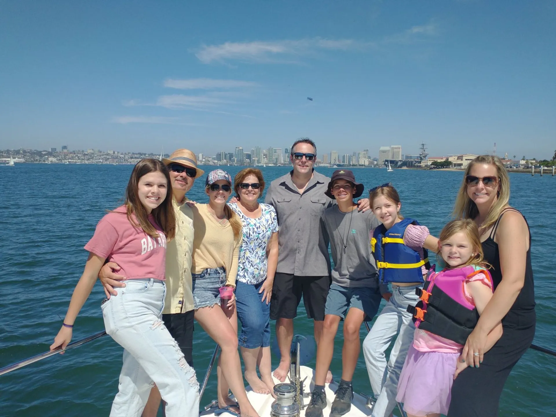 Miss Jen II, 50 ft Party Yacht, huge bow for dancing, 13 passengers