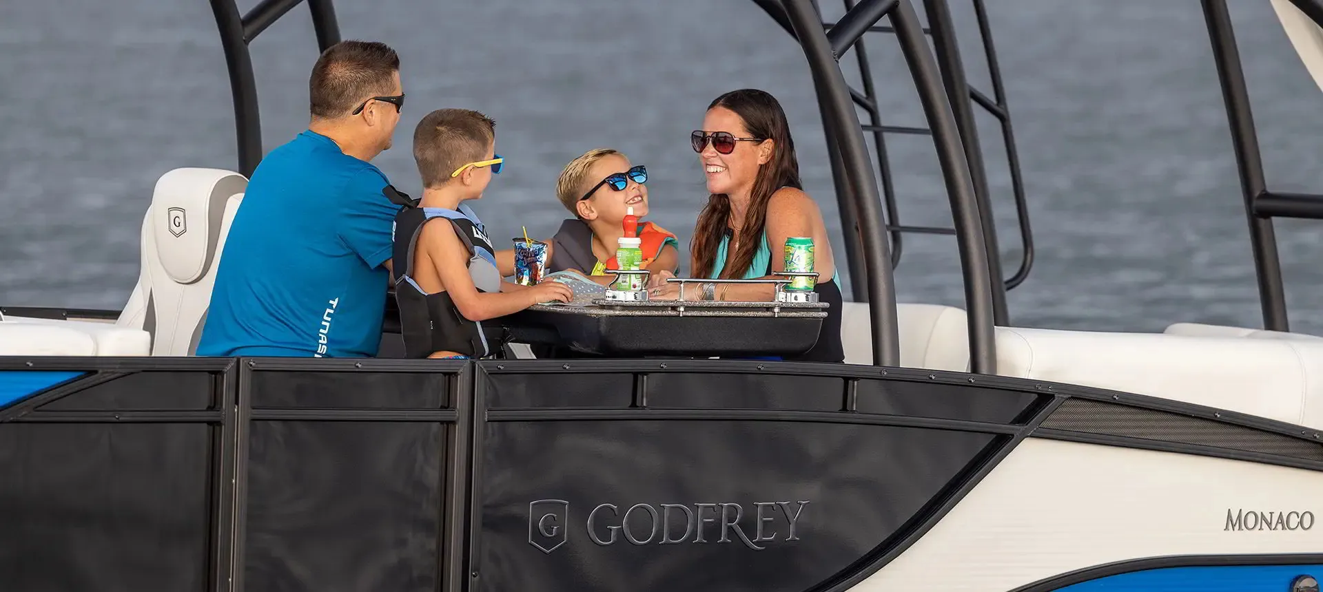 Godfrey Monaco Sundeck w/ Slide - 200HP- Kimberling