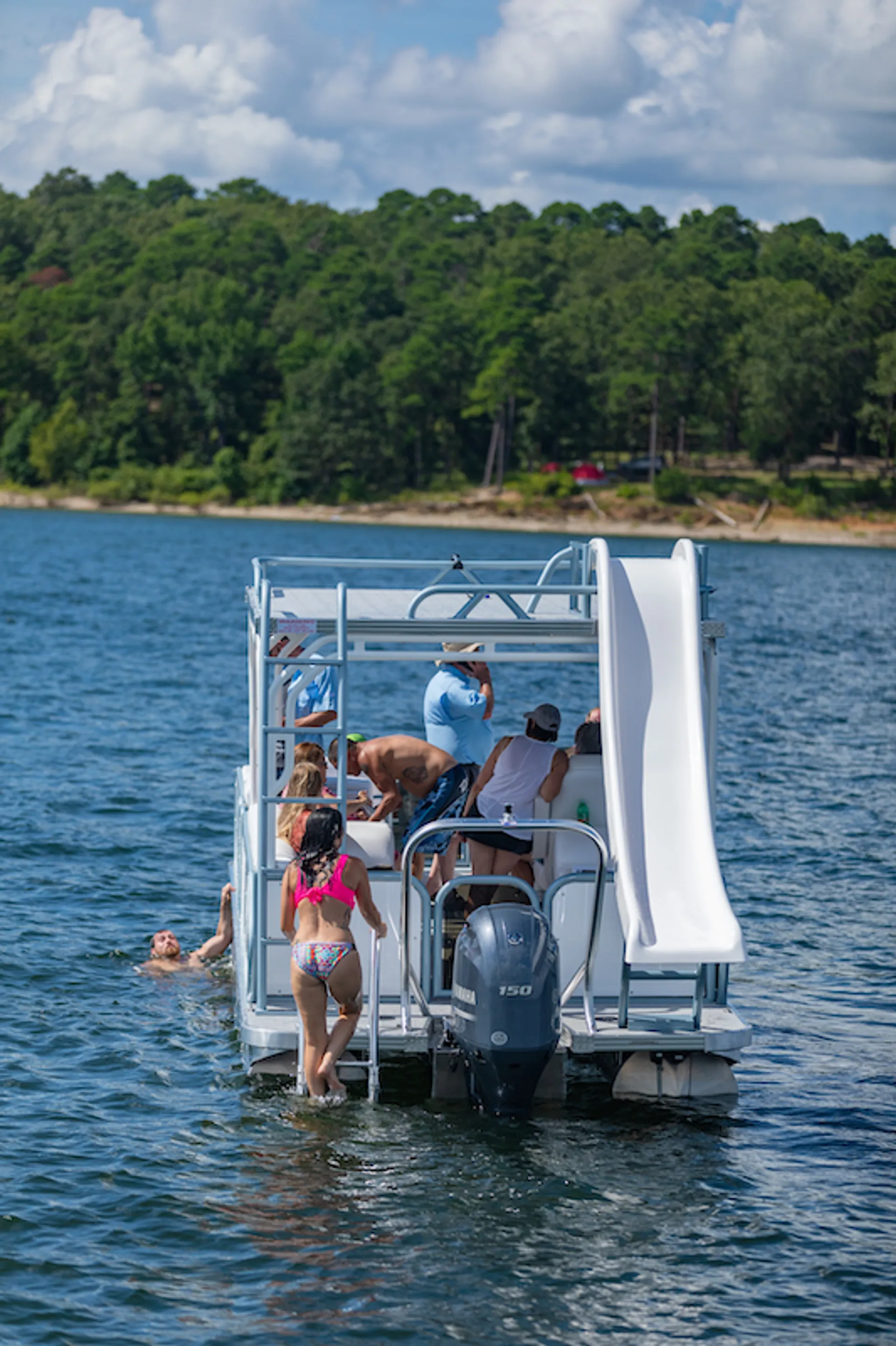 Aloha 26 Double Decker Pontoon with Water Slide!