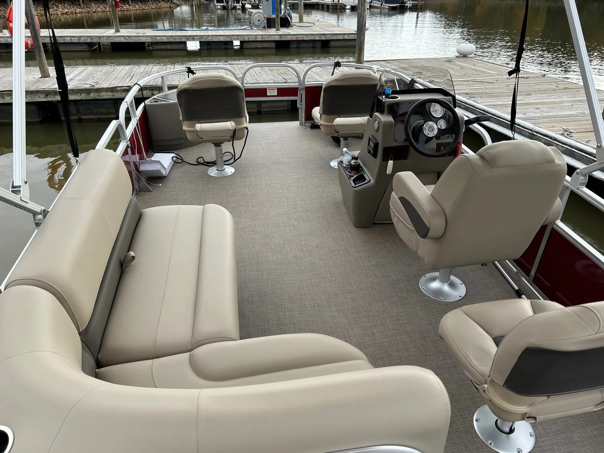 New pontoon near LKN State Park and waterfront restaurants