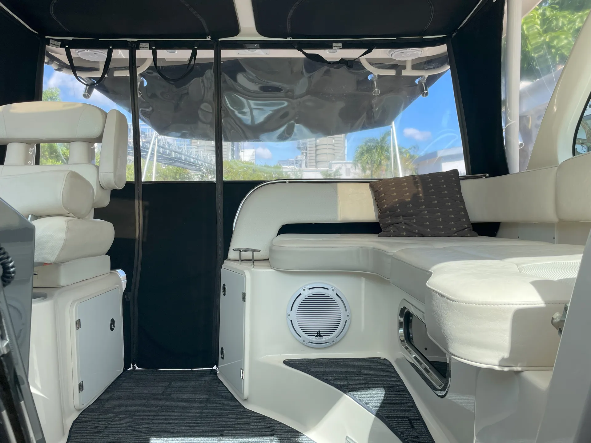 Relaxation in a dual A/C luxury Yacht