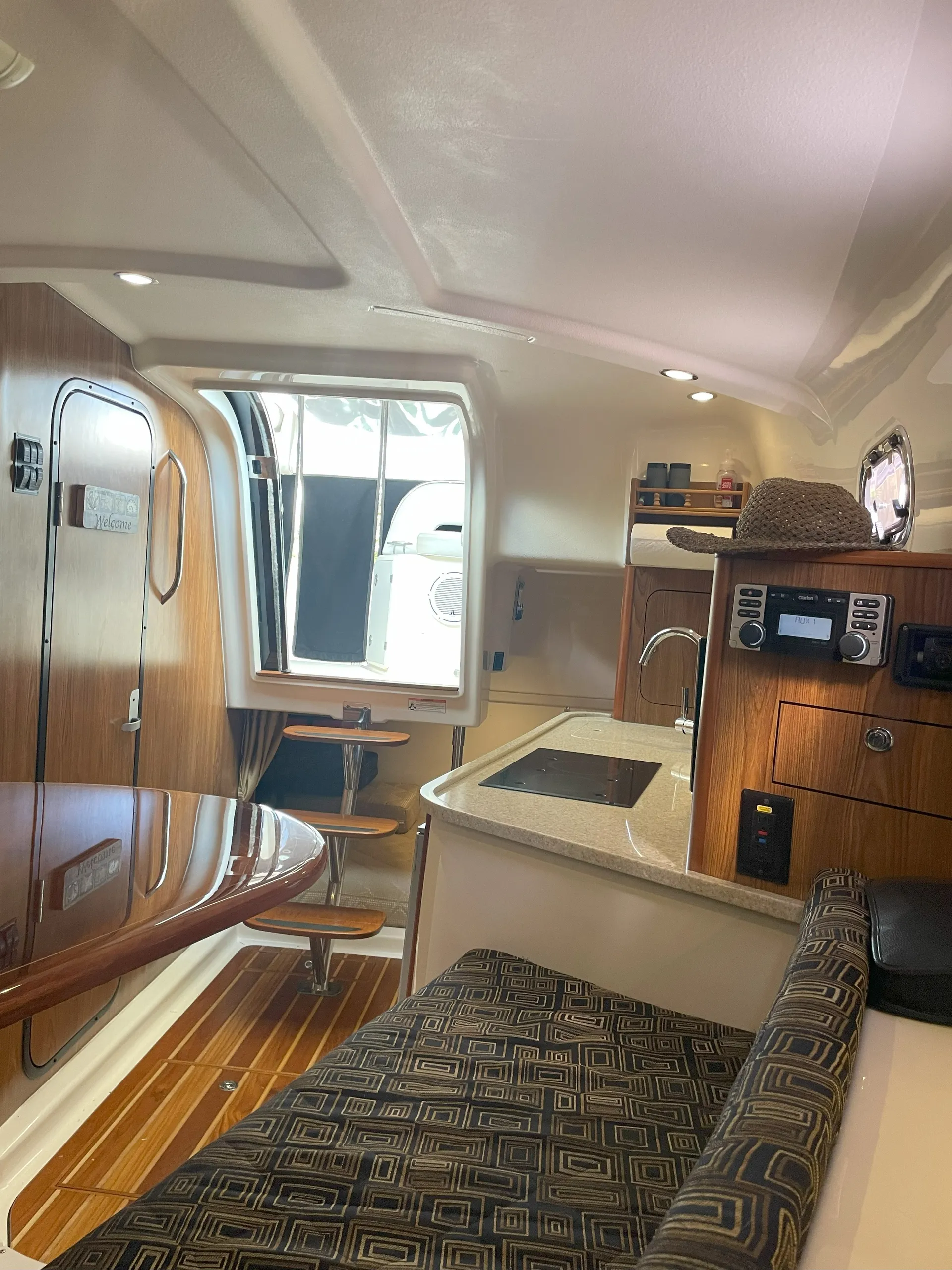 Relaxation in a dual A/C luxury Yacht