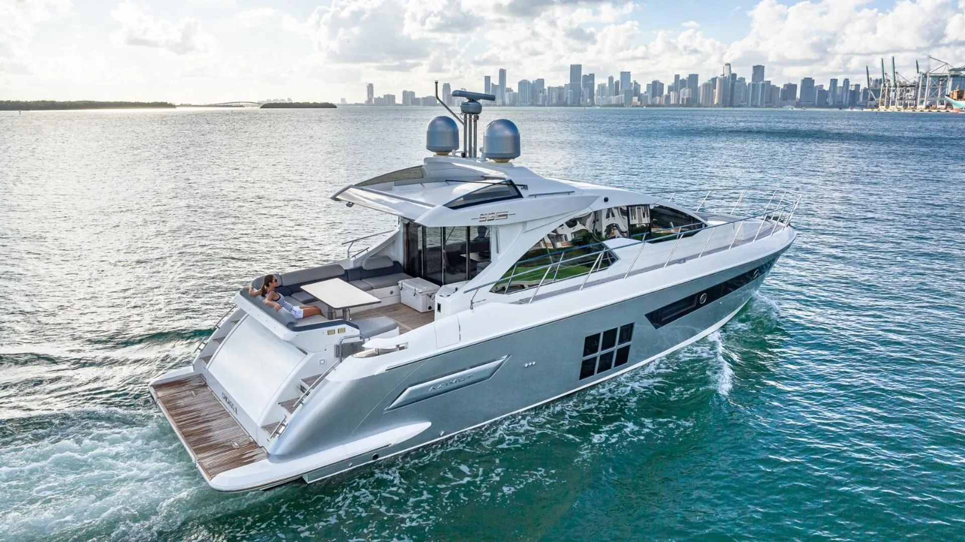 55 Azimut Luxury Yacht Sleek in Miami | No Extra Fees 