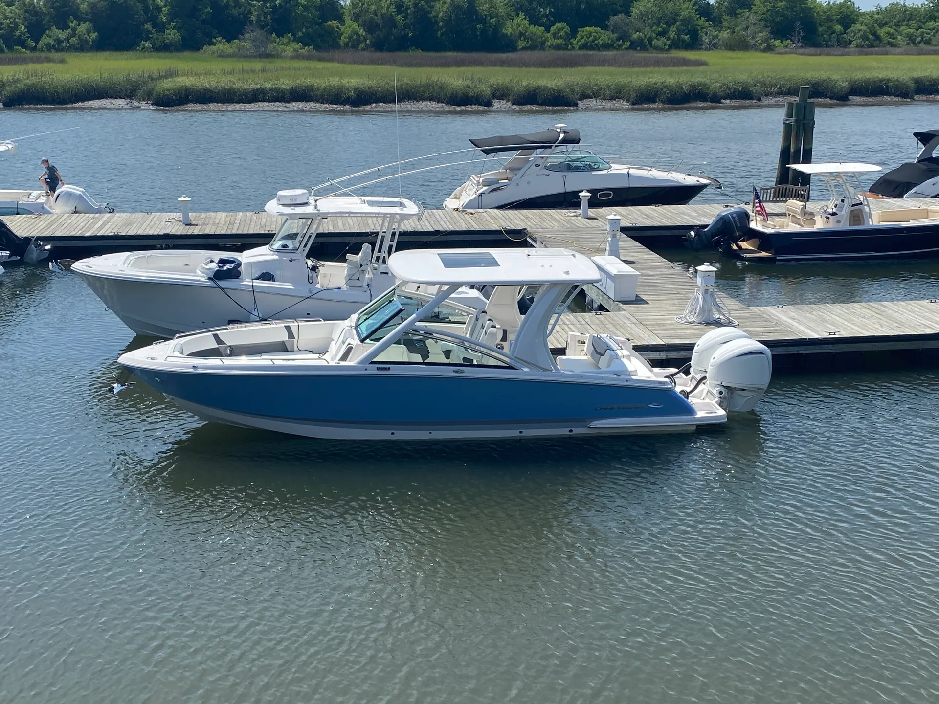 Luxury 31' Chaparral OSX 300 – Sightseeing, Sunset Cruises & Beach Day
