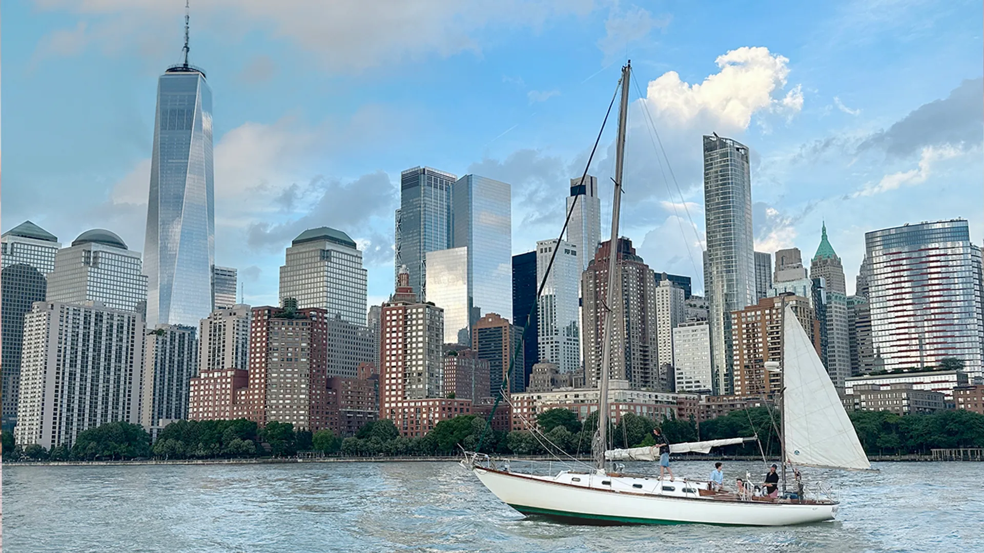 The Only 40ft Hinckley Sailboat in Manhattan,  Chelsea Piers.