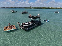 27 ft Pontoon With Waterslide and Floaties!