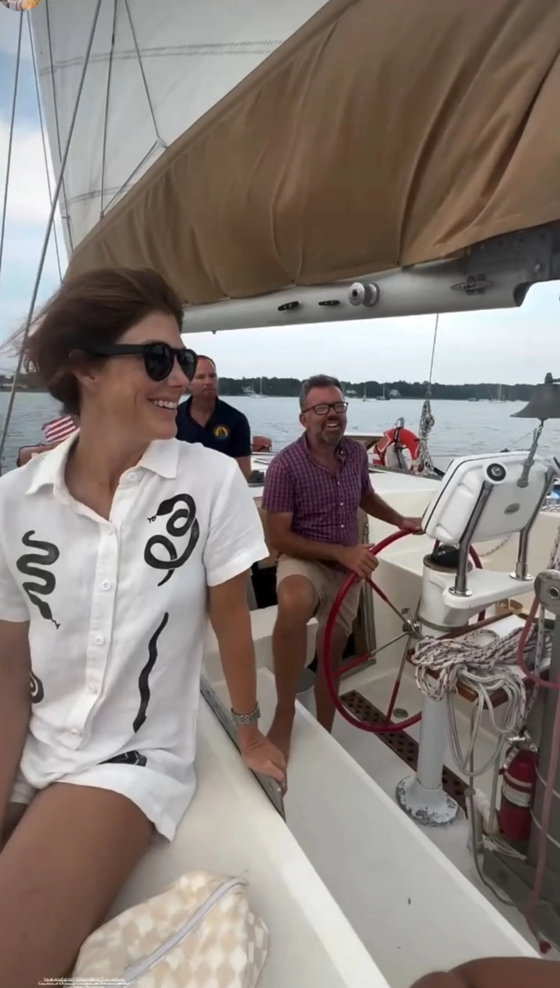 A Coast Guard Certified Classic Mahogany Trimaran