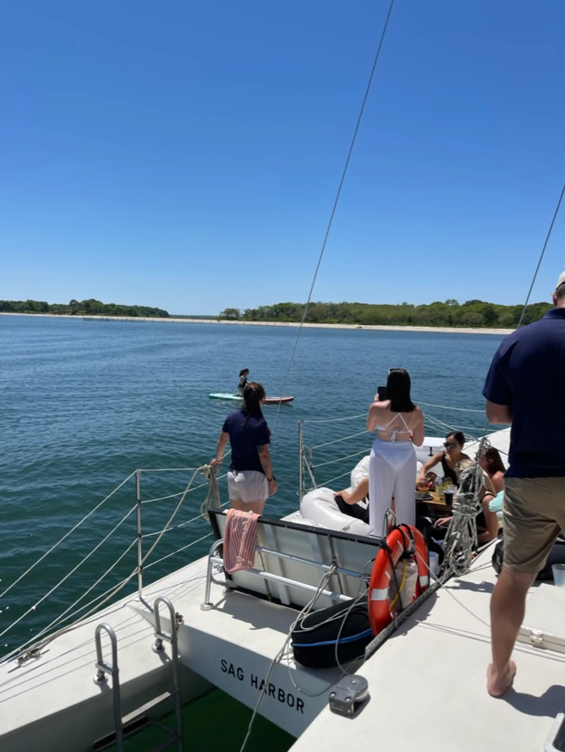 A Coast Guard Certified Classic Mahogany Trimaran