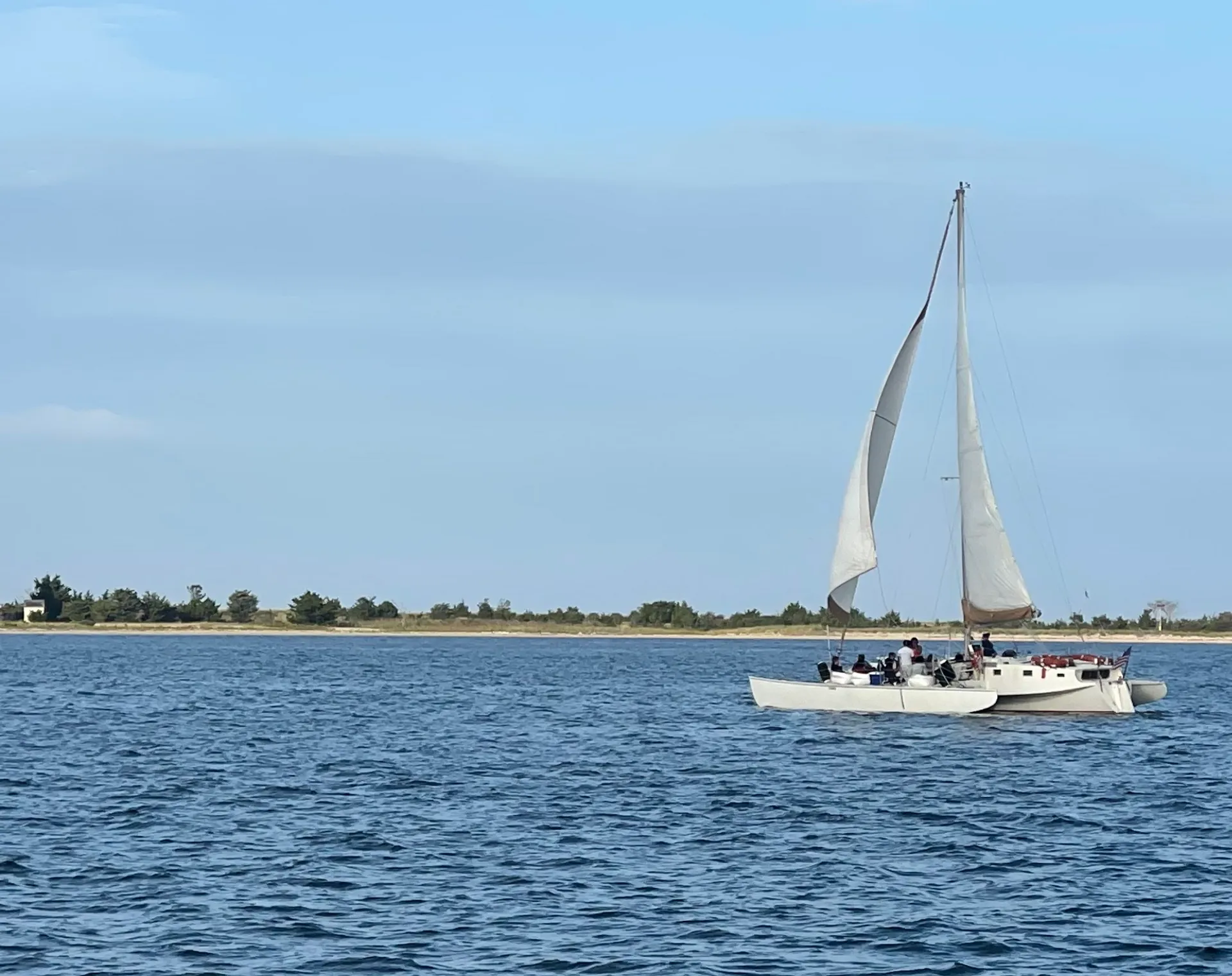 A Coast Guard Certified Classic Mahogany Trimaran