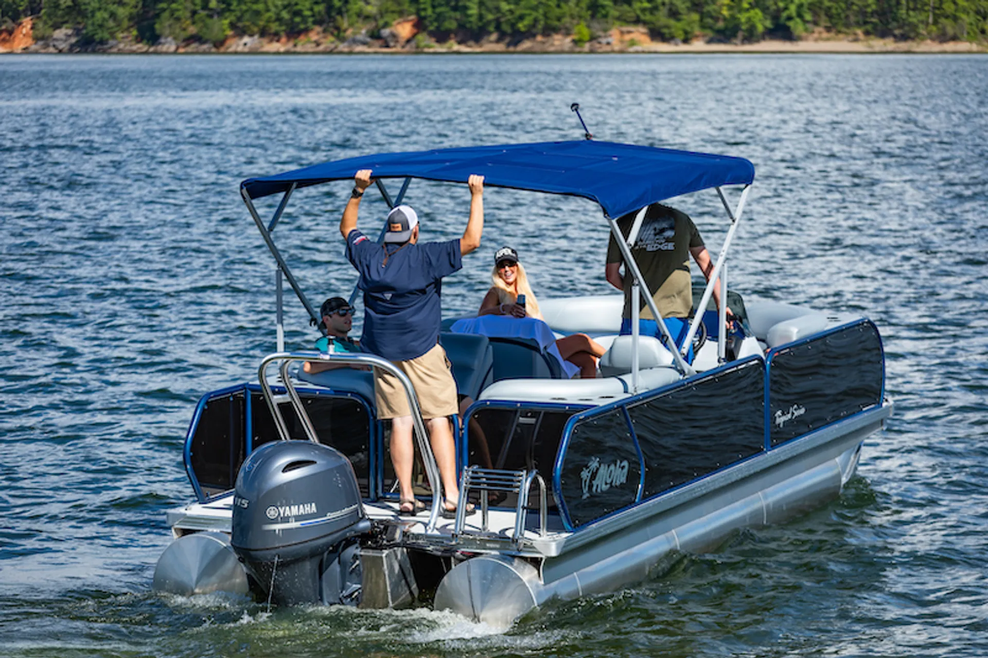 Aloha 25 Tritoon perfect for fun in the sun!  – Hidden Cove