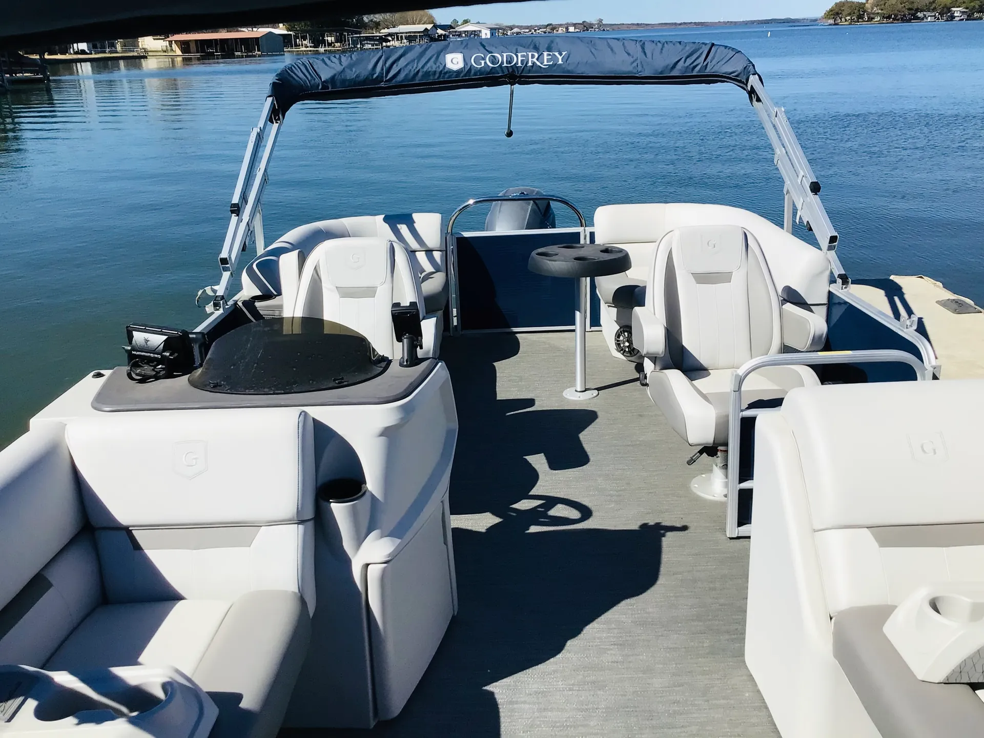 Lots of shade on this Sweetwater tritoon!!