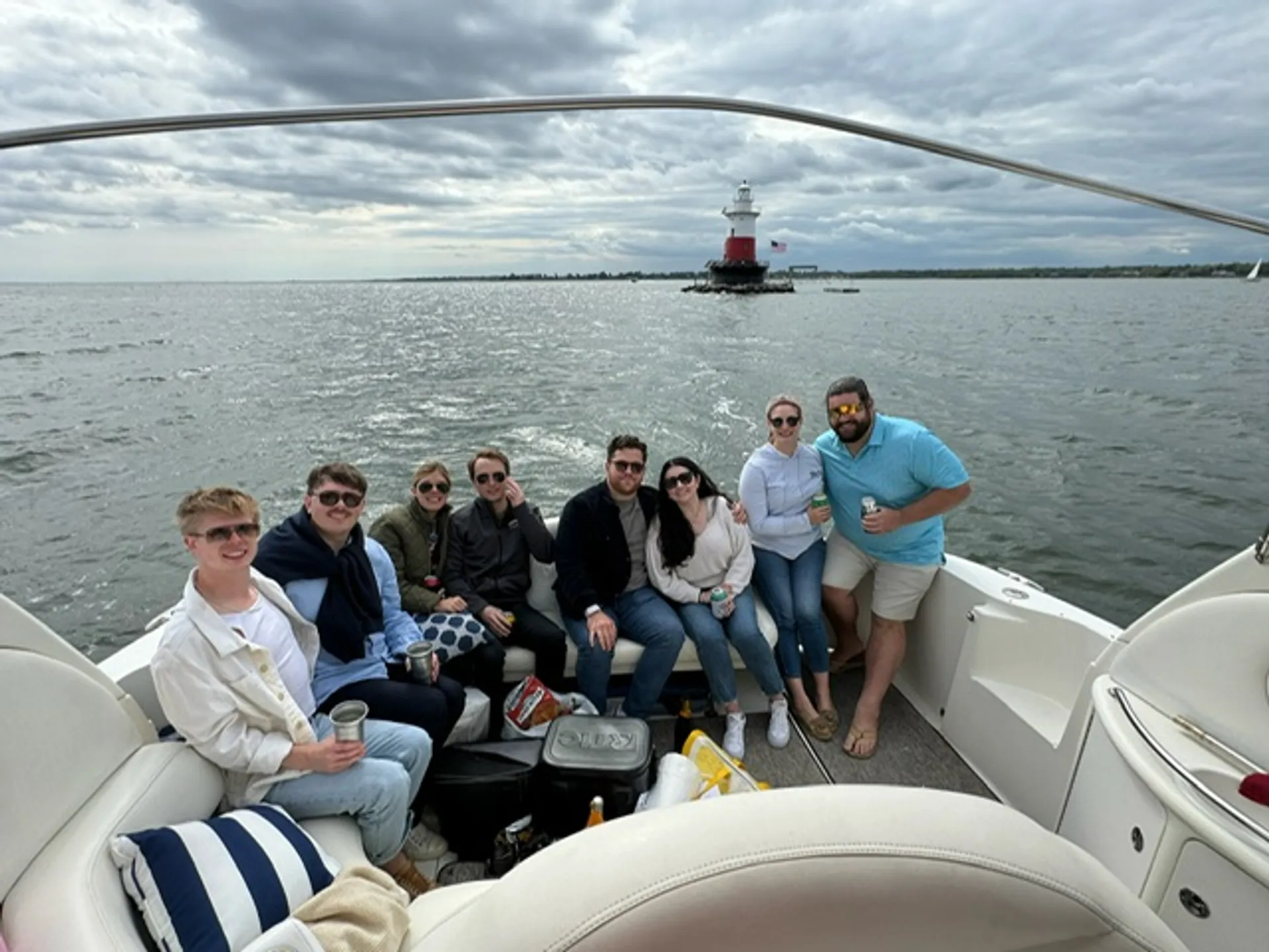 Winedown aboard our 33ft charter relax, & enjoy Sunset Cruises