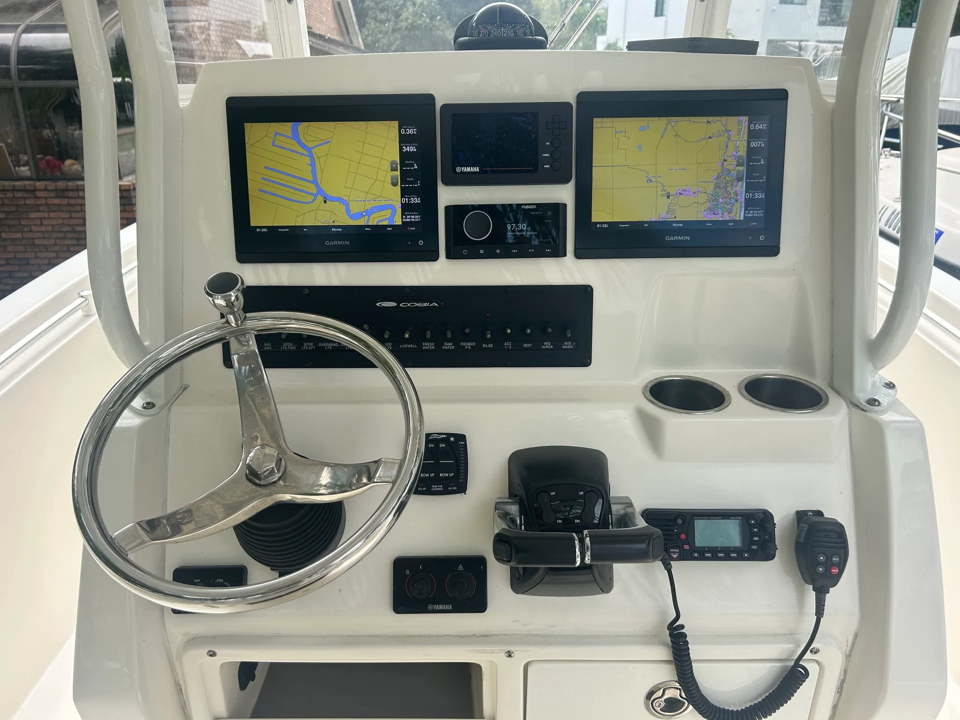 Cobia 24 Ft. Center Console boat for Cruising or Fishing with captain