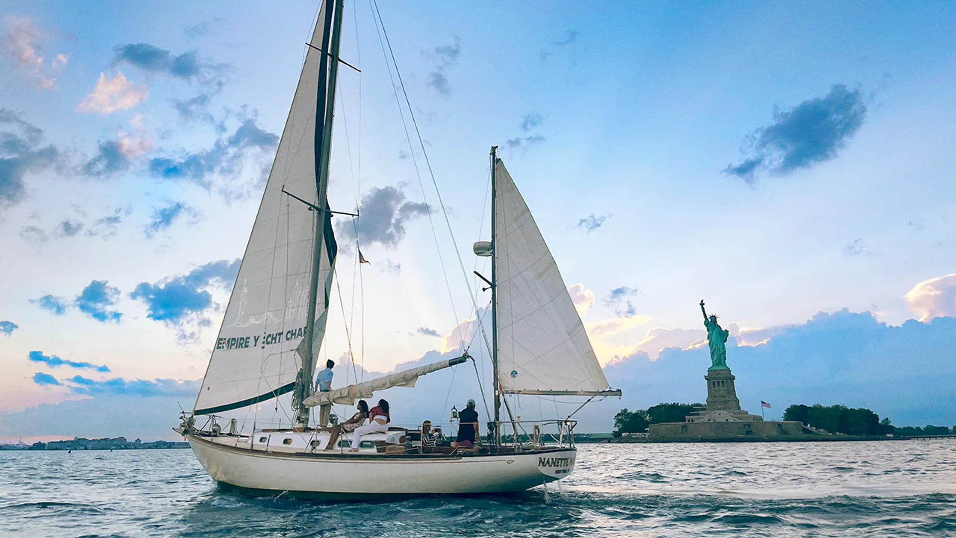 The Only 40ft Hinckley Sailboat in Manhattan,  Chelsea Piers.