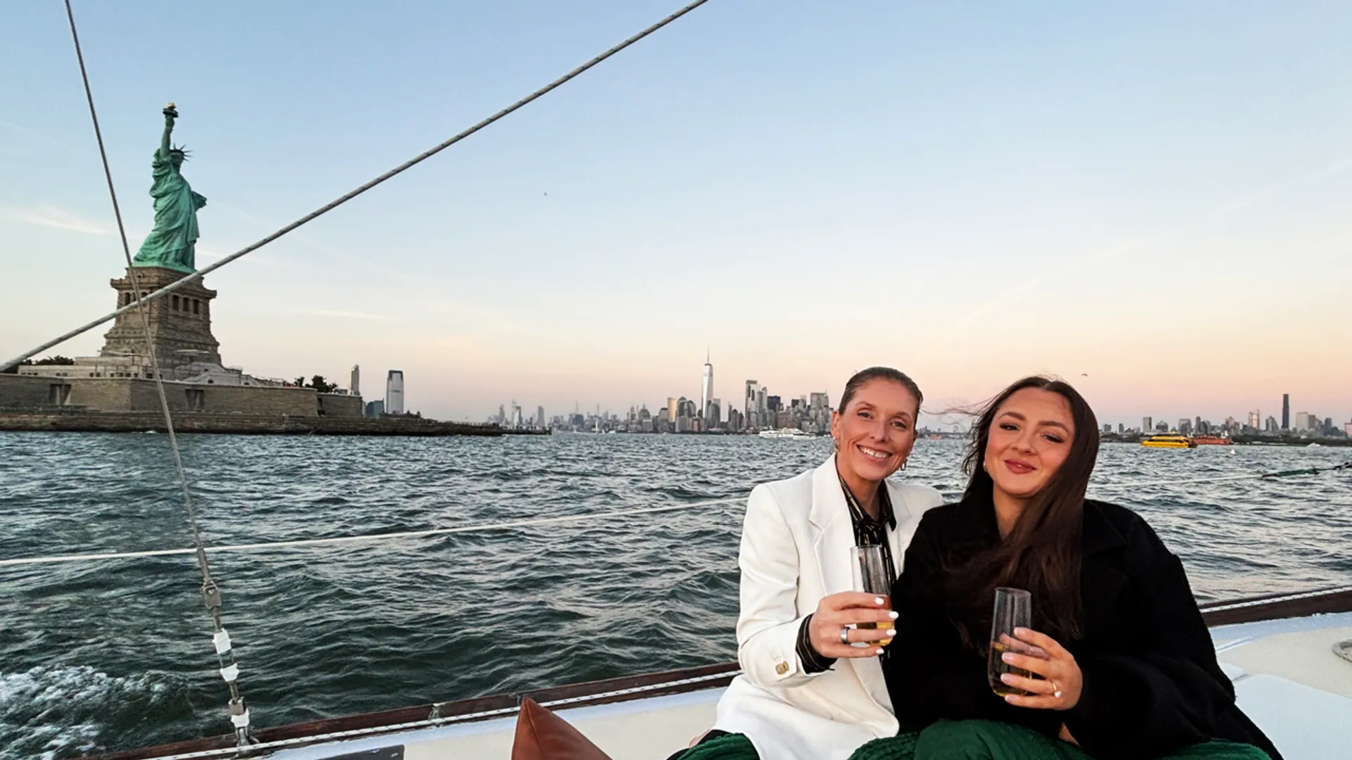 The Only 40ft Hinckley Sailboat in Manhattan,  Chelsea Piers.