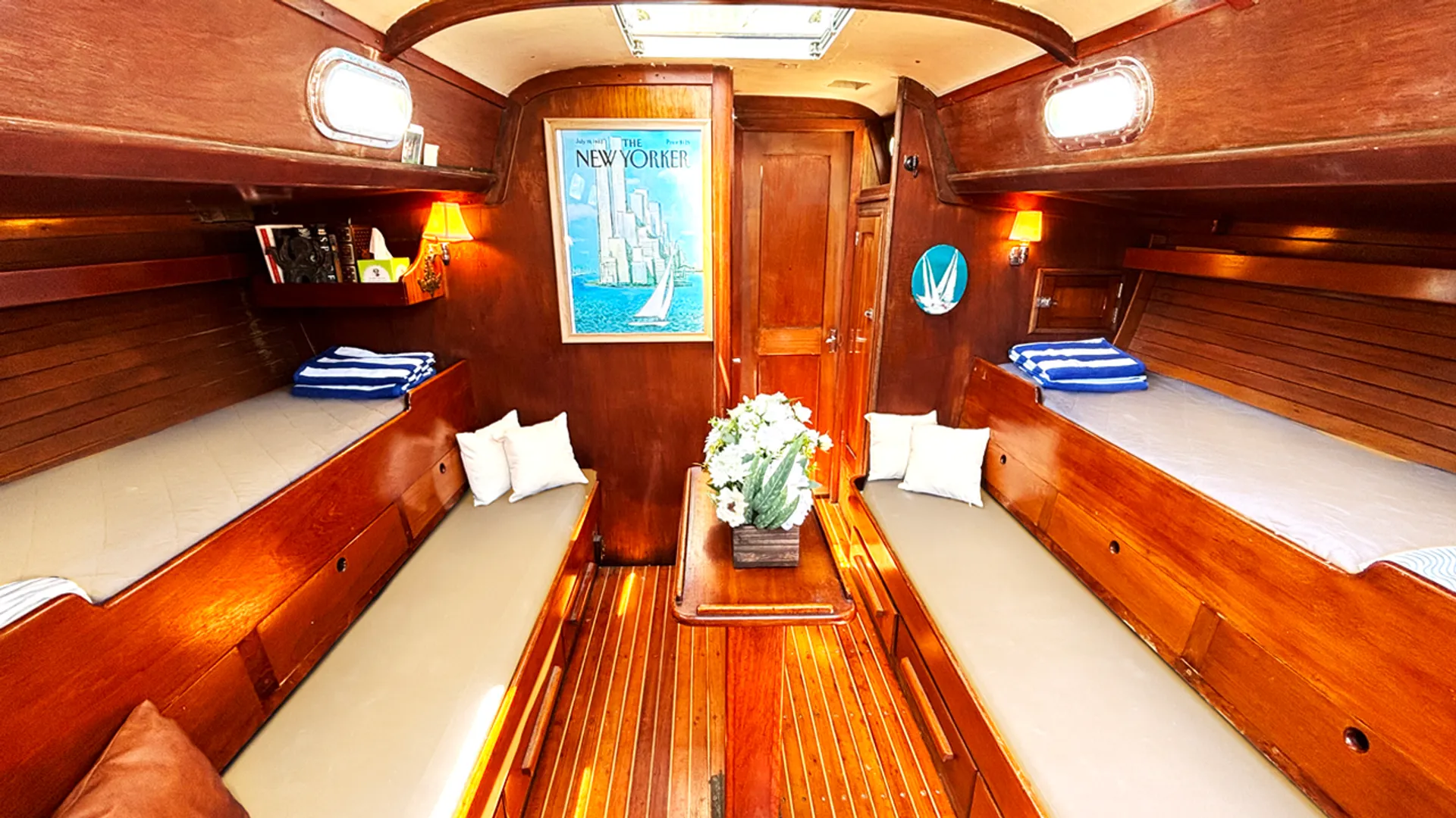 The Only 40ft Hinckley Sailboat in Manhattan,  Chelsea Piers.