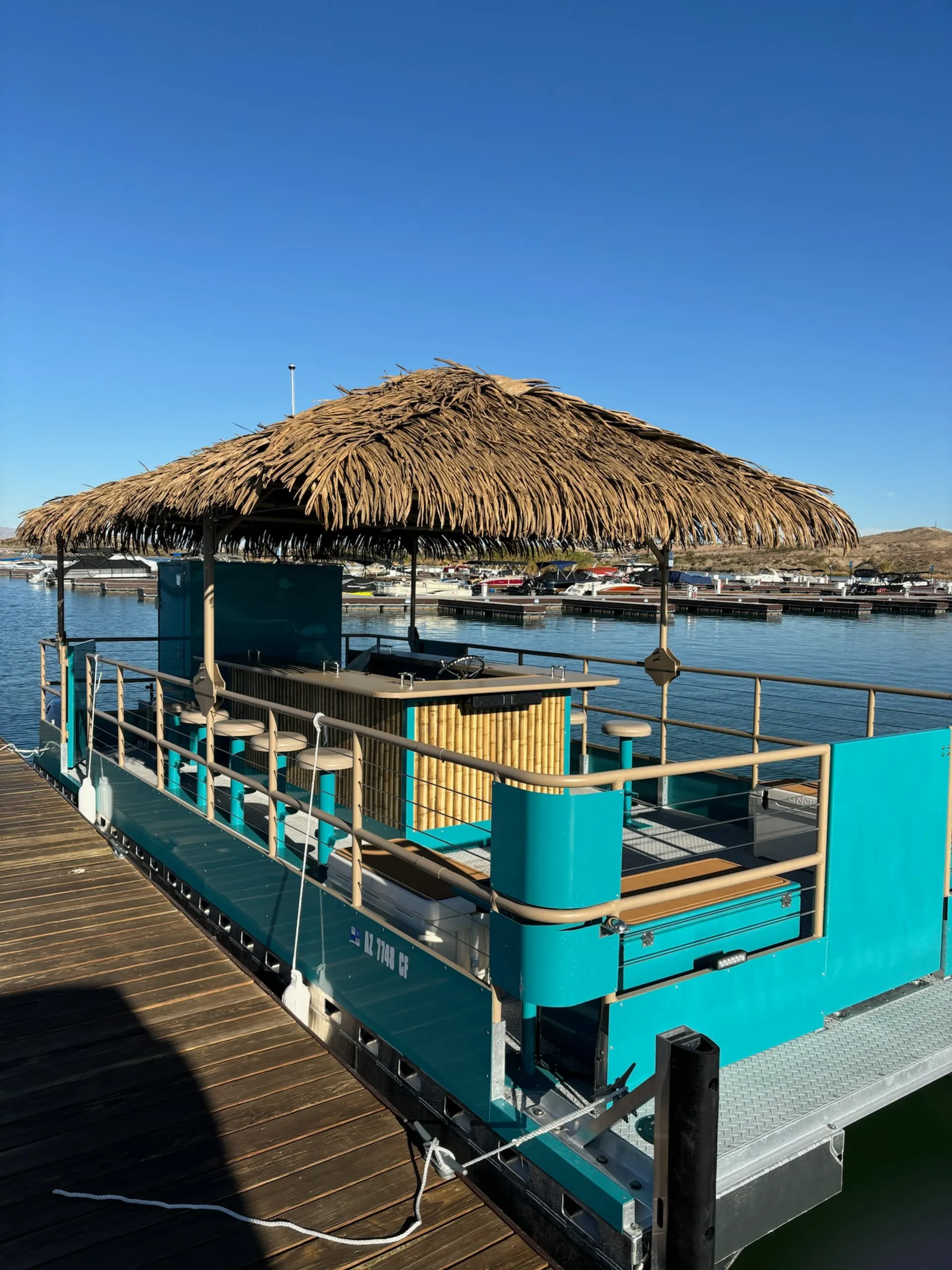  Happy Hours! Karaoke Boat 28 by 11 foot 6 wide  with Flush Toilet 